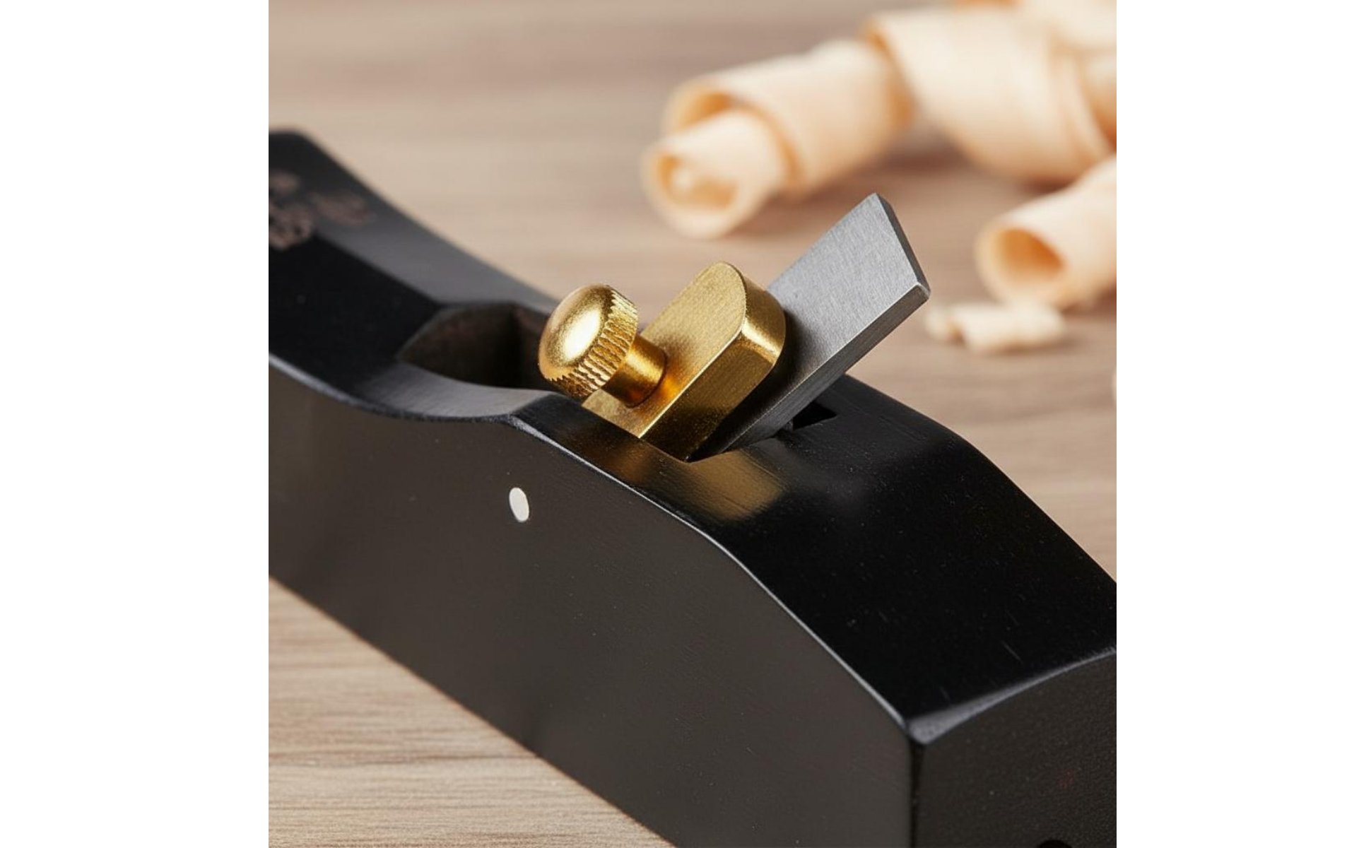 Ebony Chamfer Plane Hardwood Body Mini Corner Rounding Plane Brass Blade Cover