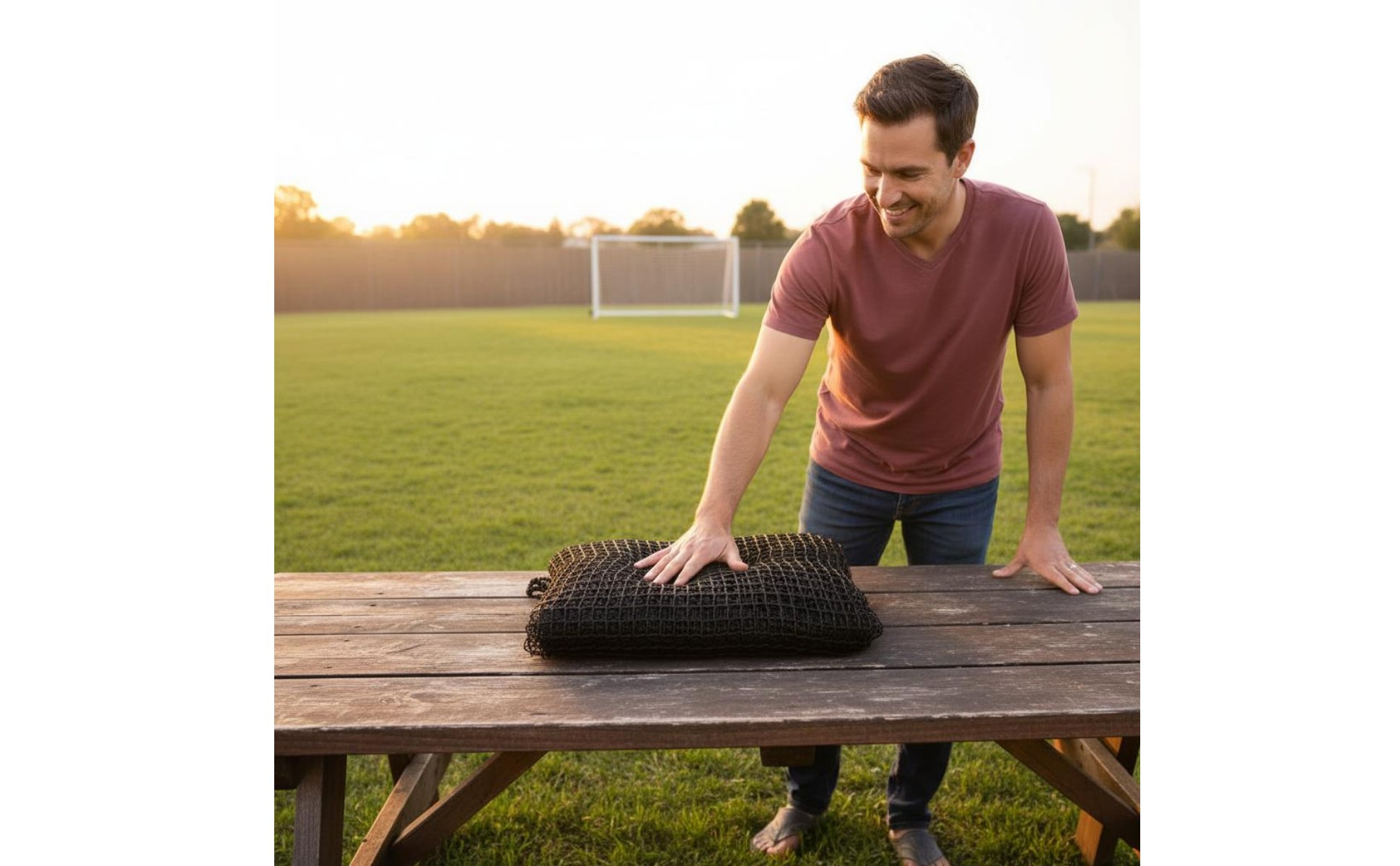 Football Backstop Net PE Material Ball Stop Net Easy to Assemble