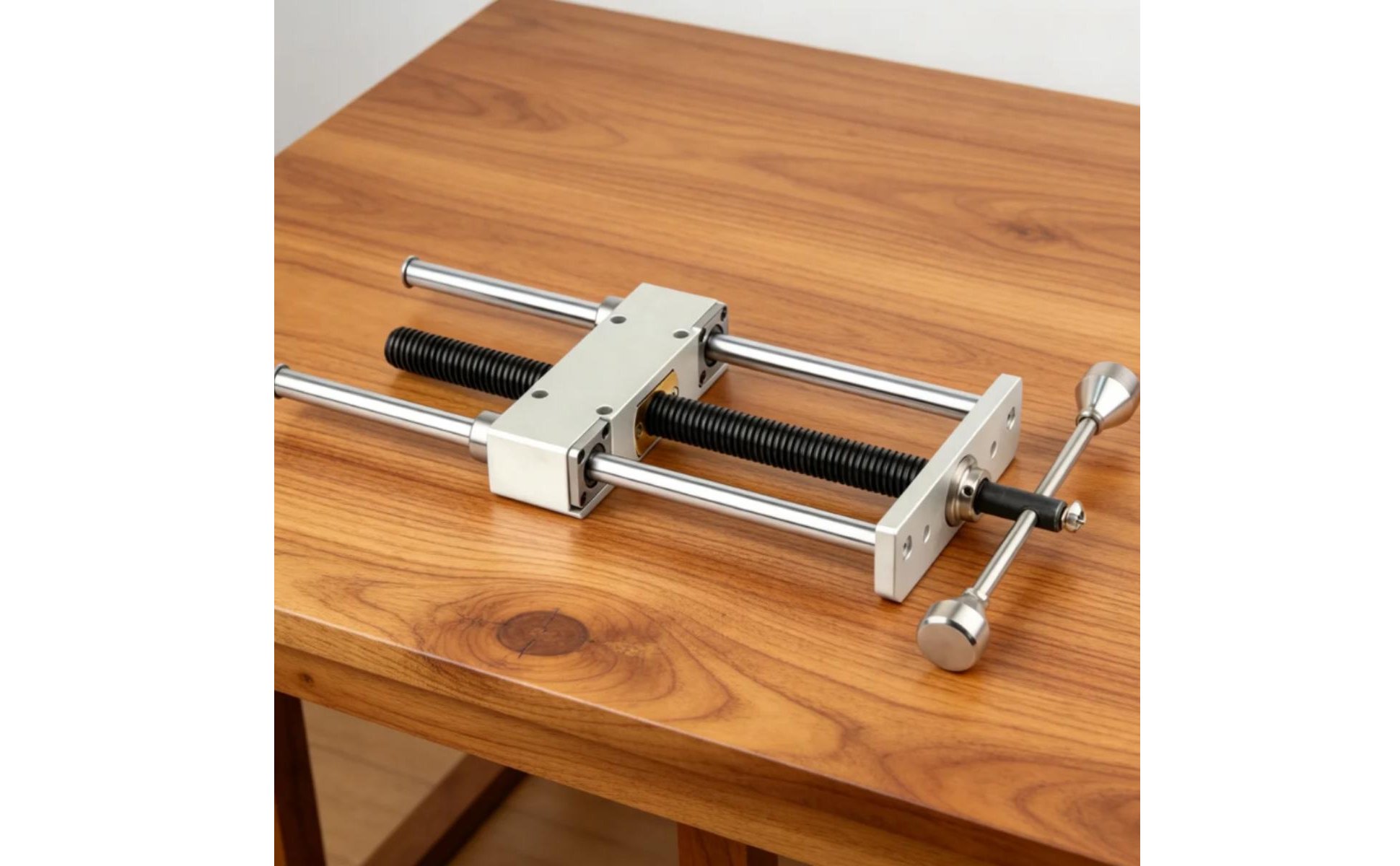 Dual Rod Bench Vise Heavy Duty Woodworking Bench Vise Precision for Woodworkers