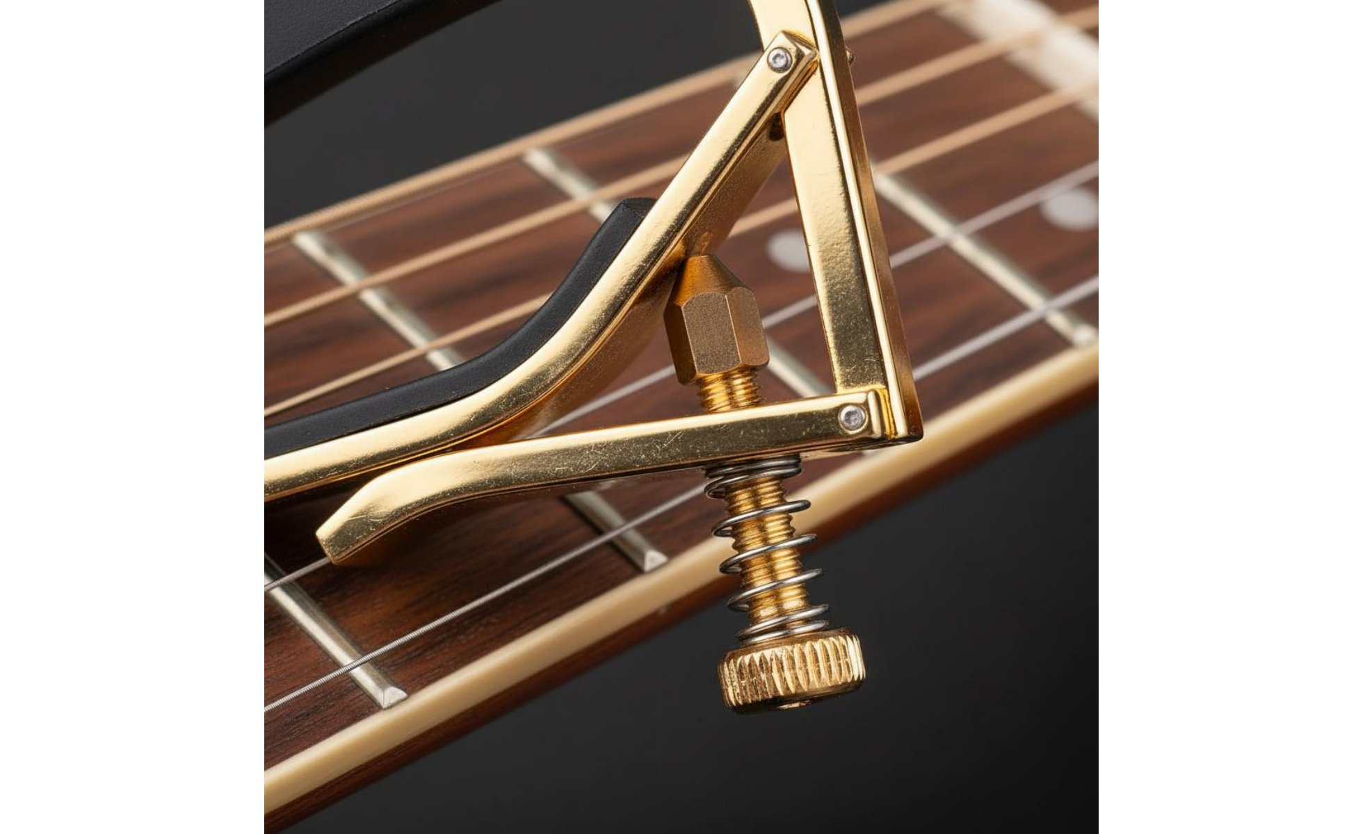 Guitar Capo Firm Grip Acoustic Guitar Capo Quick Change Key for Live Performance