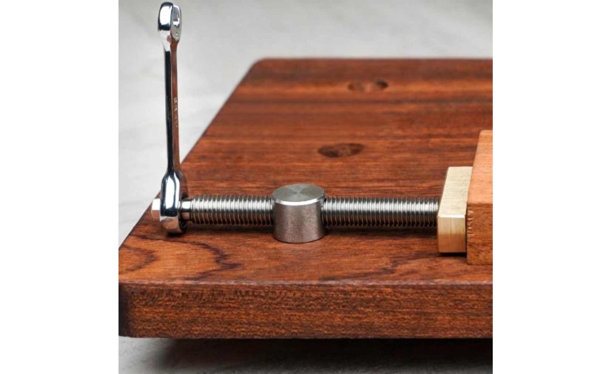 Ratchet Vise Mechanism Brass Wood Vise Hardware Stainless Steel for Woodworkers