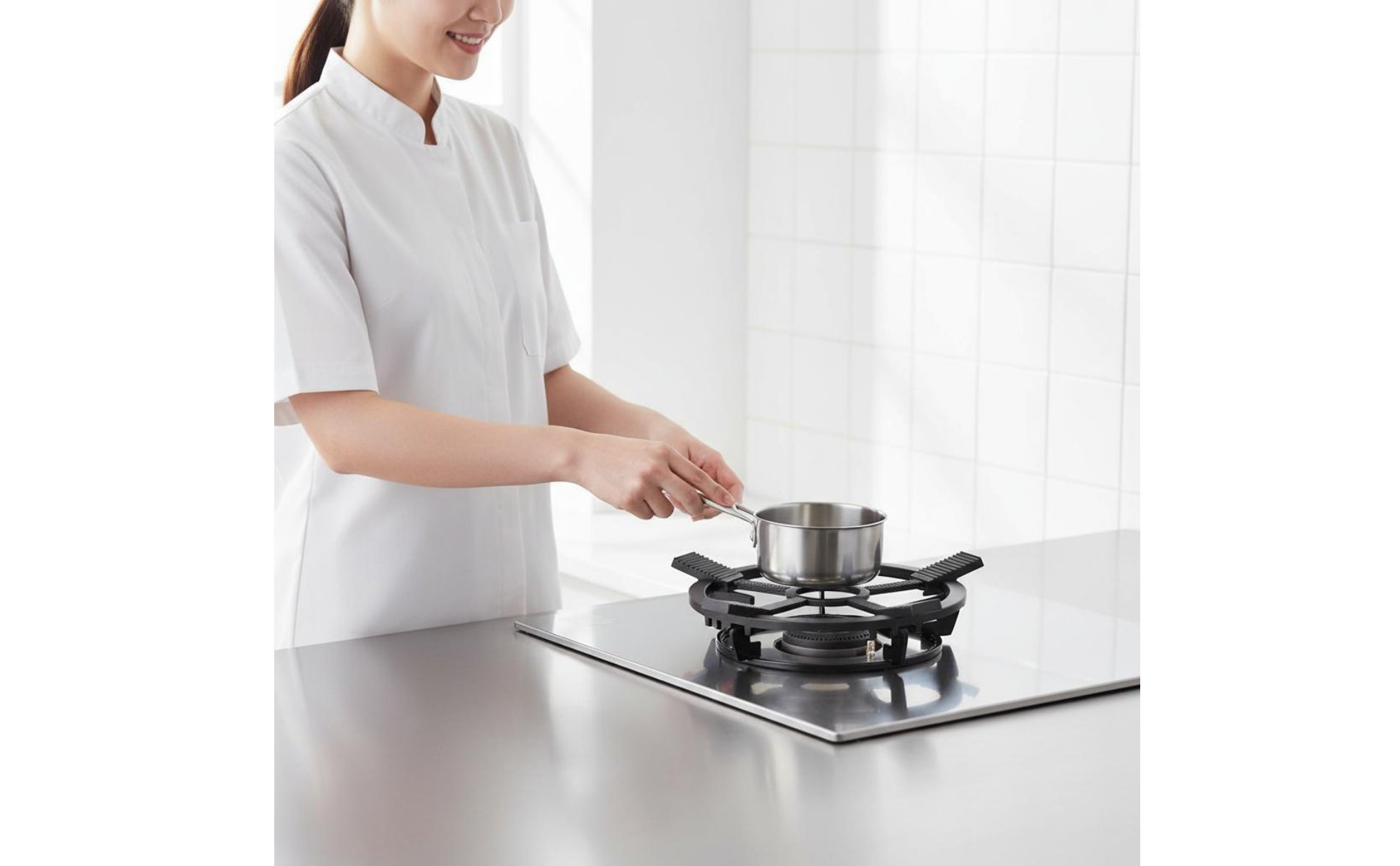 Gas Cooktop Wok Support Support Easy to Clean Non Slip Cooktop Grate