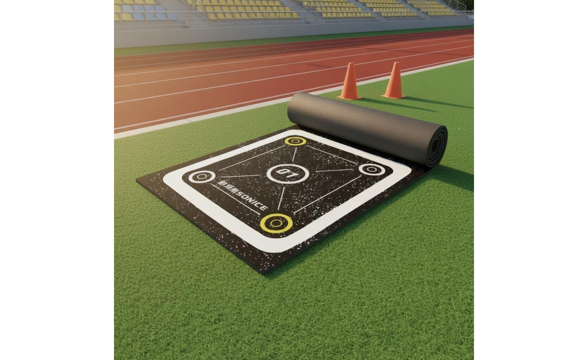 Rubber Agility Ladder Mat Long-Lasting Agility Ladder Mat Easy to Clean