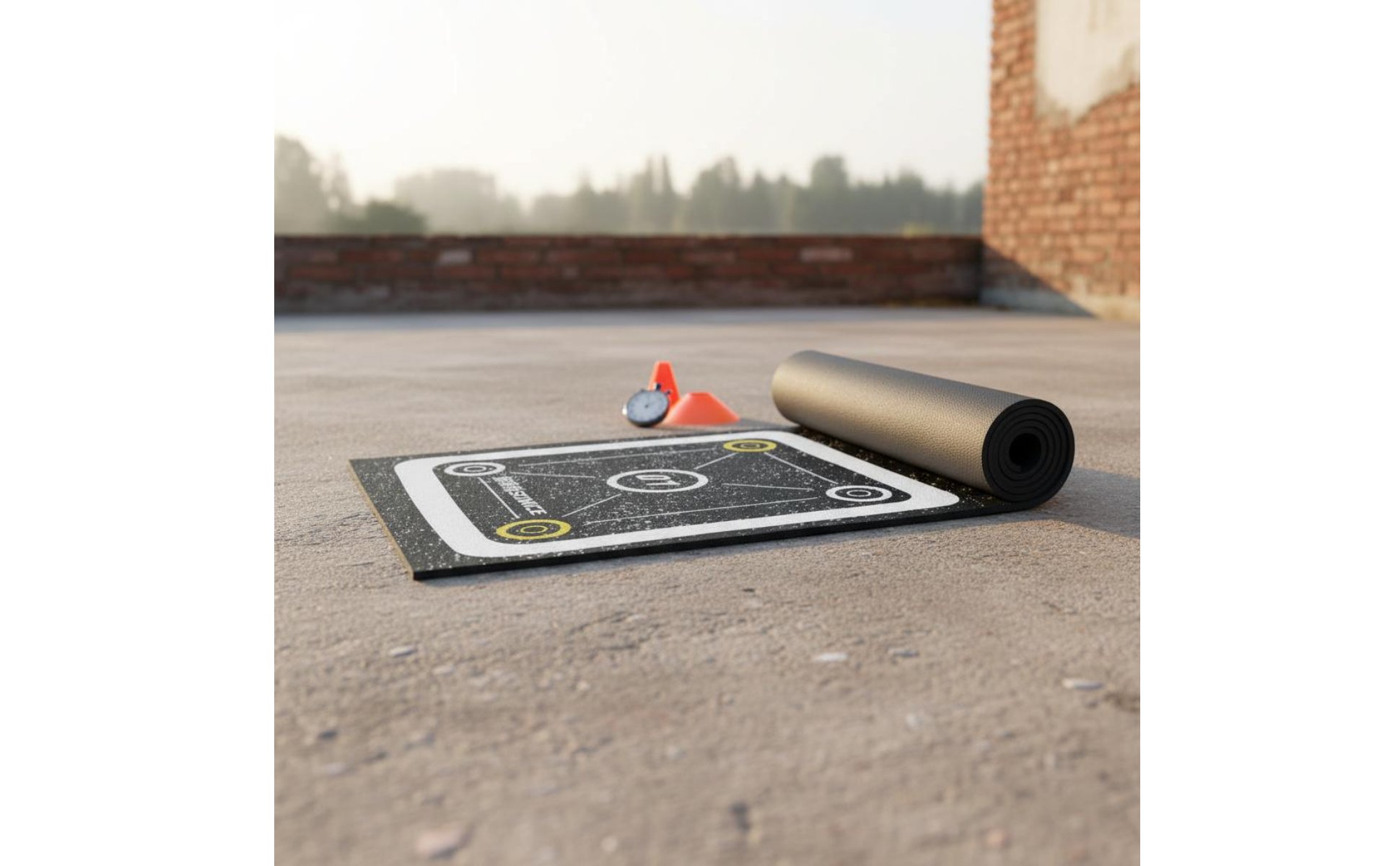 Rubber Agility Ladder Mat Long-Lasting Agility Ladder Mat Easy to Clean
