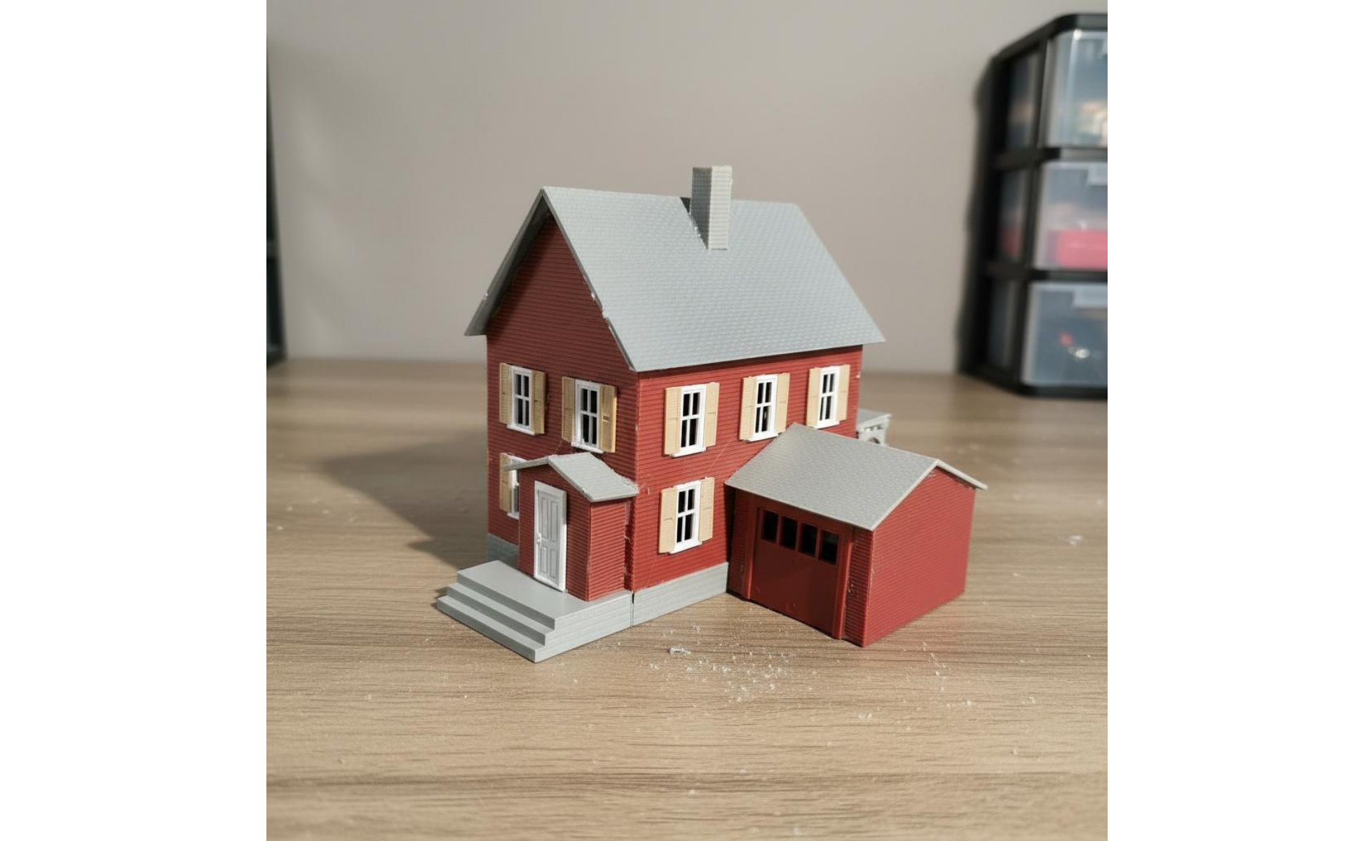 1/87 Scale House Kit European Design HO Scale Building Model Highly Detailed