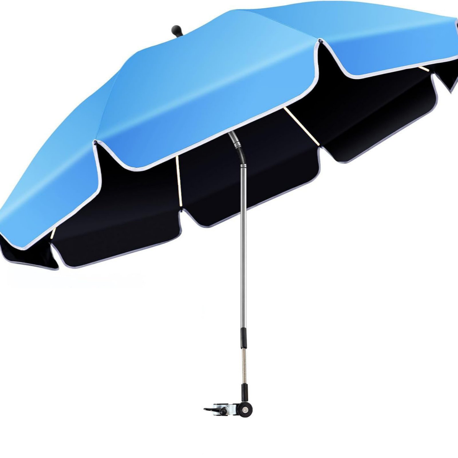 Portable Beach Chair Sun Umbrella Protection Clamp Shade Umbrella Easy to Install Outdoor Gear for Travel