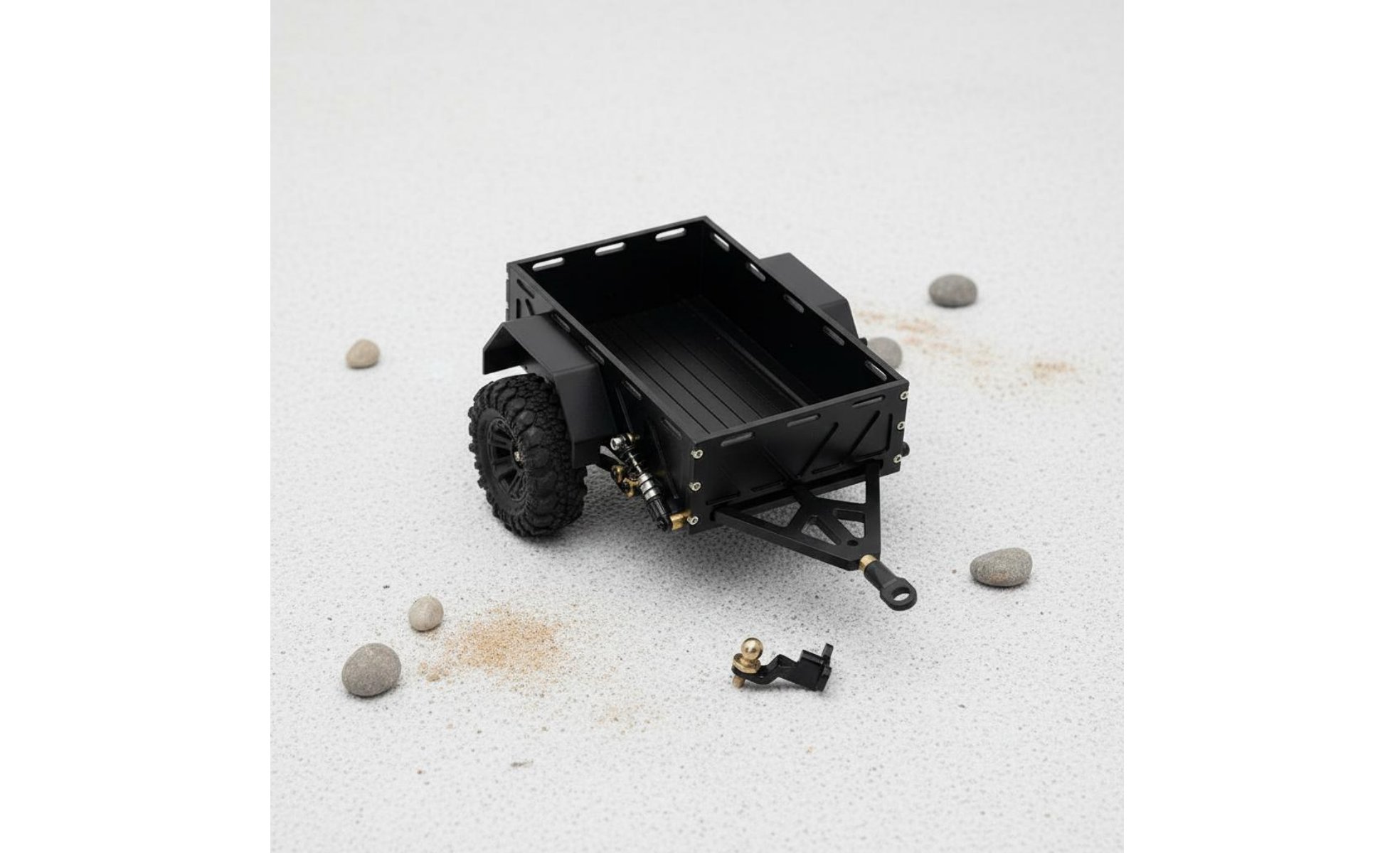 Rc-Anhänger ohne Beschädigung montierbar Mini-Modellanhänger realistische Optik