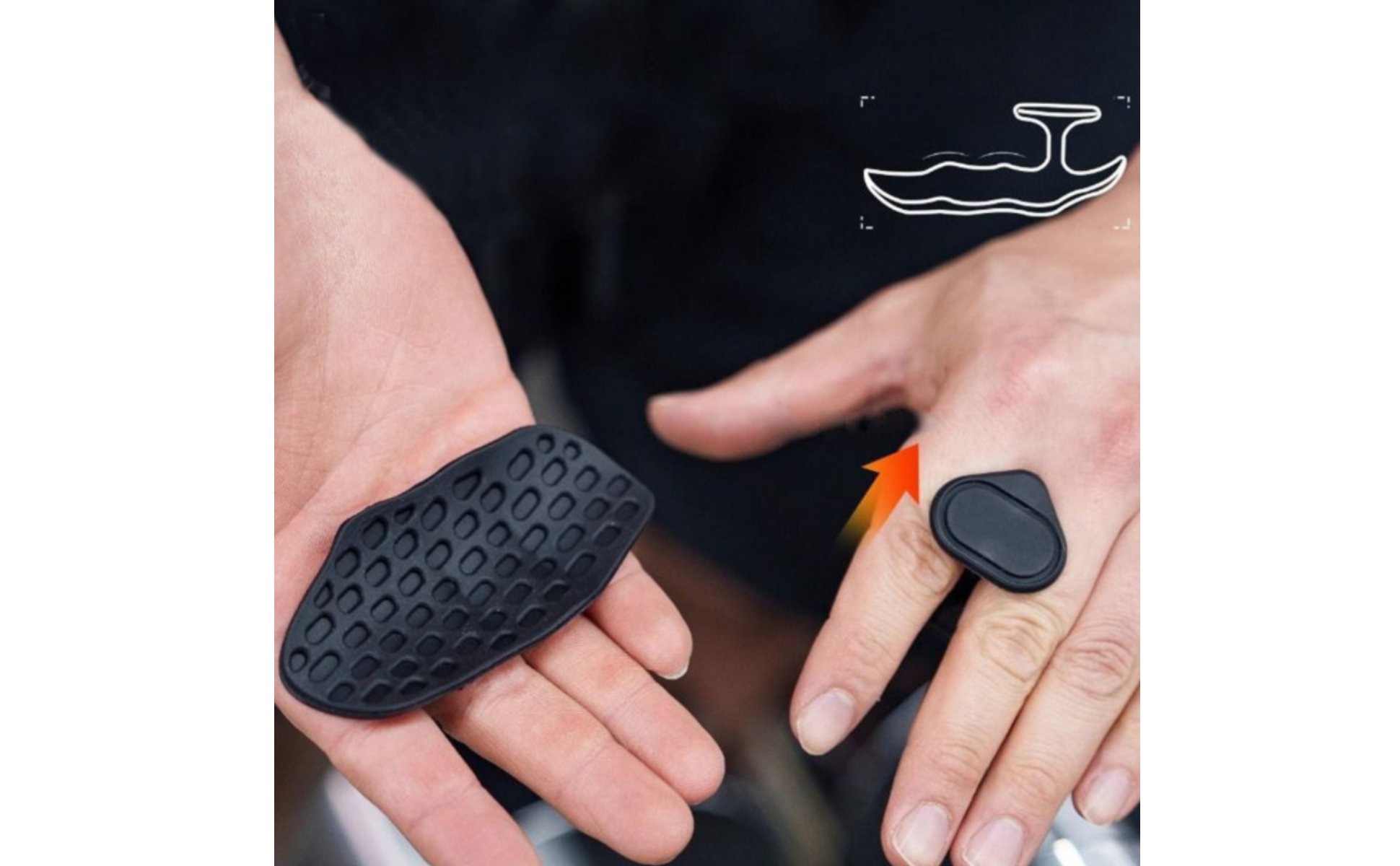 Pull-up Grip Pad Anti-Slip Gym Grip Pad Easy to Use for Weightlifters