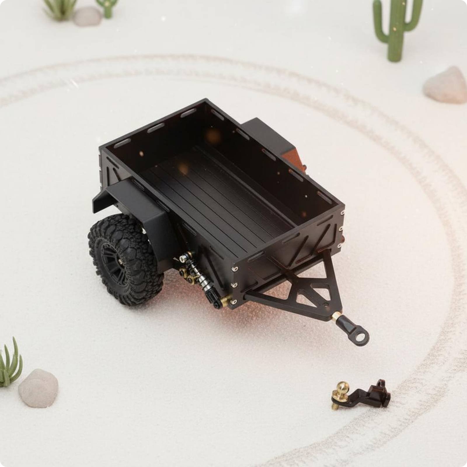Rc-Anhänger langlebig mini-modellanhänger hohe tragfähigkeit für modellgelände