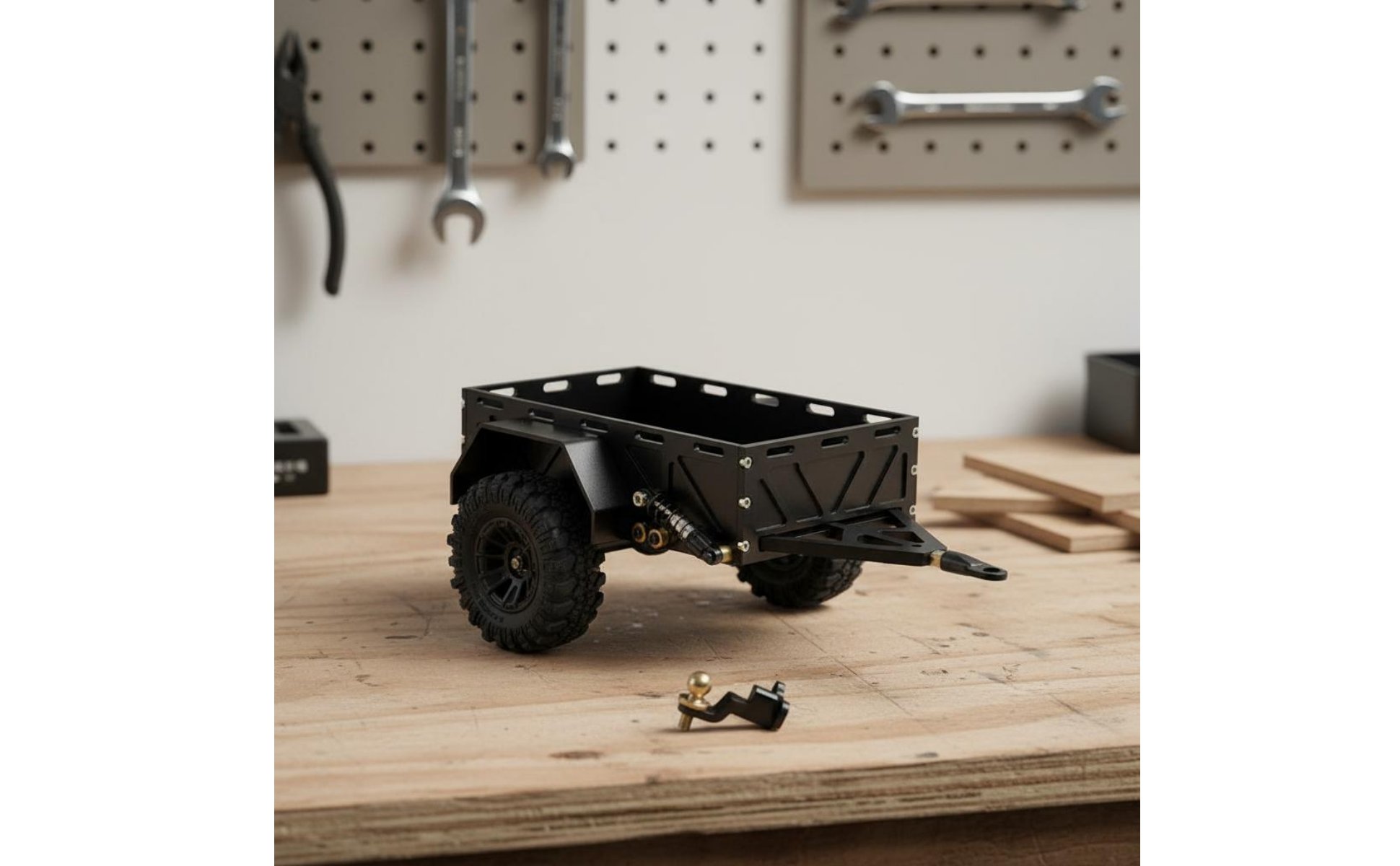 Rc-Anhänger ohne Beschädigung montierbar Mini-Modellanhänger realistische Optik