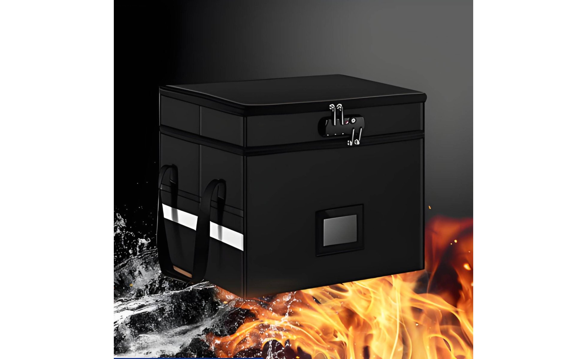Fireproof Document Storage Case Detachable Double Layer Fireproof Document Box
