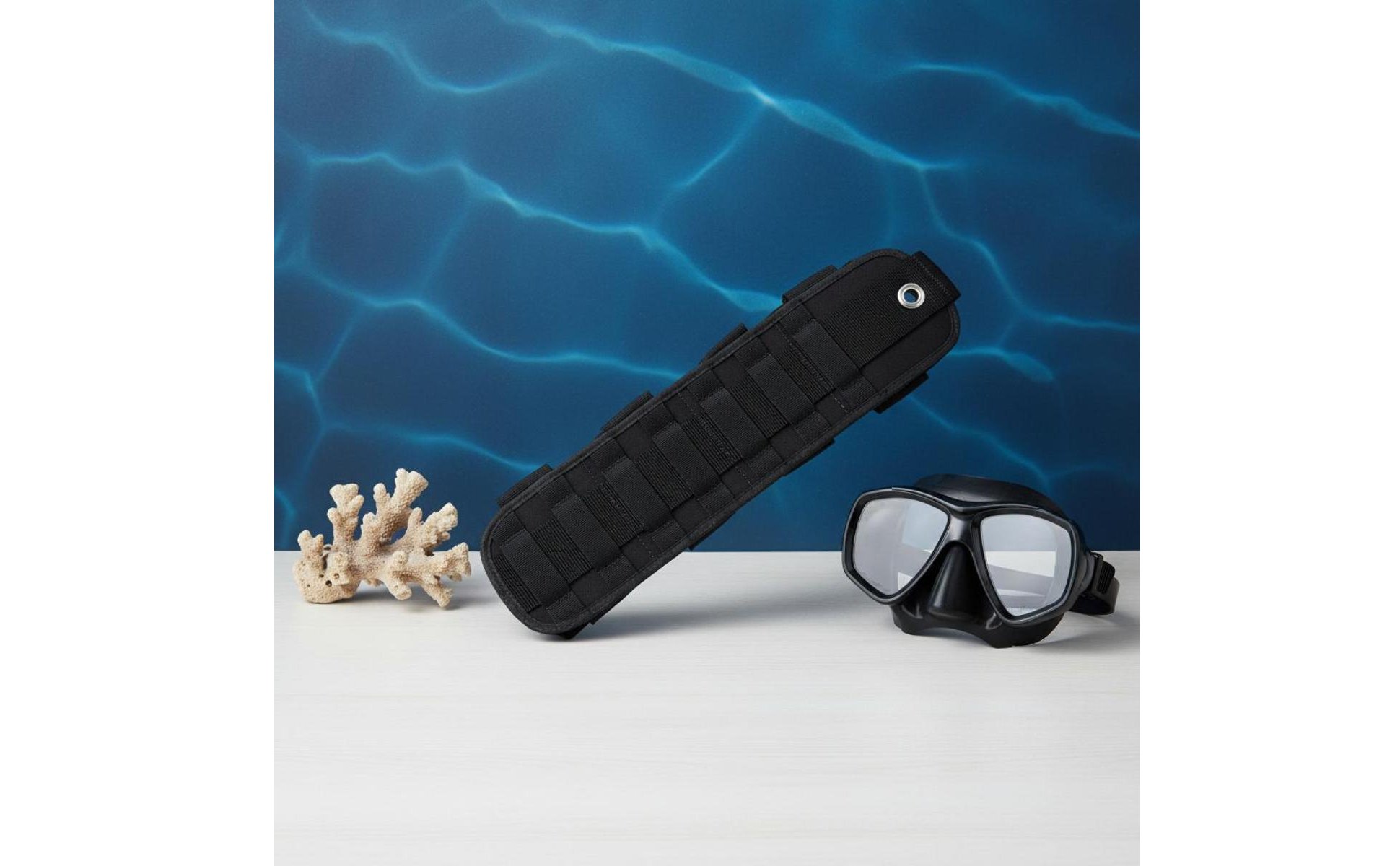 4 Stück Sidemount-Bleitasche Edelstahl-Öse Sidemount-Gewichtstasche PE-Platte