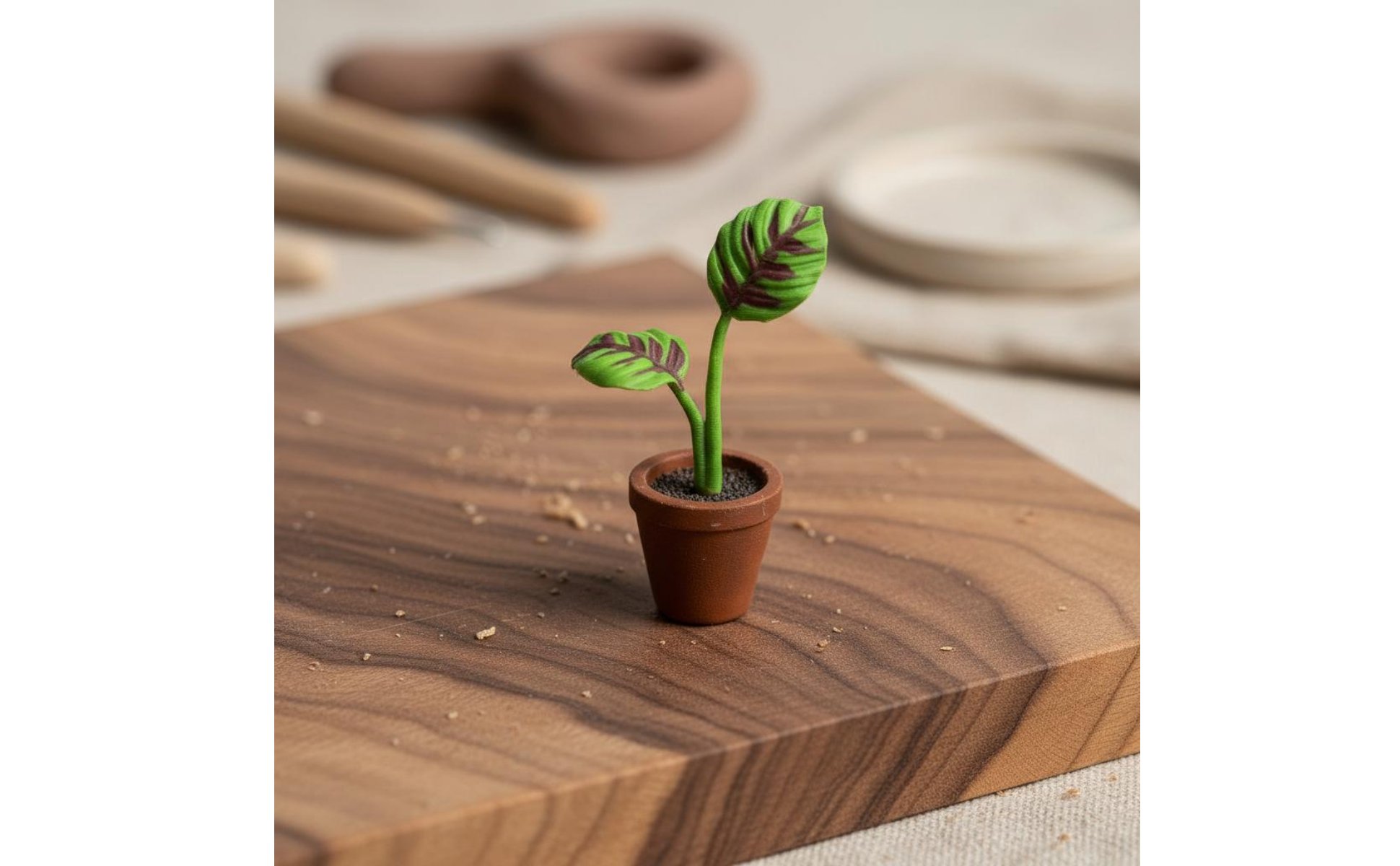 1:64 Scale Plant Miniature 3D Printed Resin Plant Display Realistic