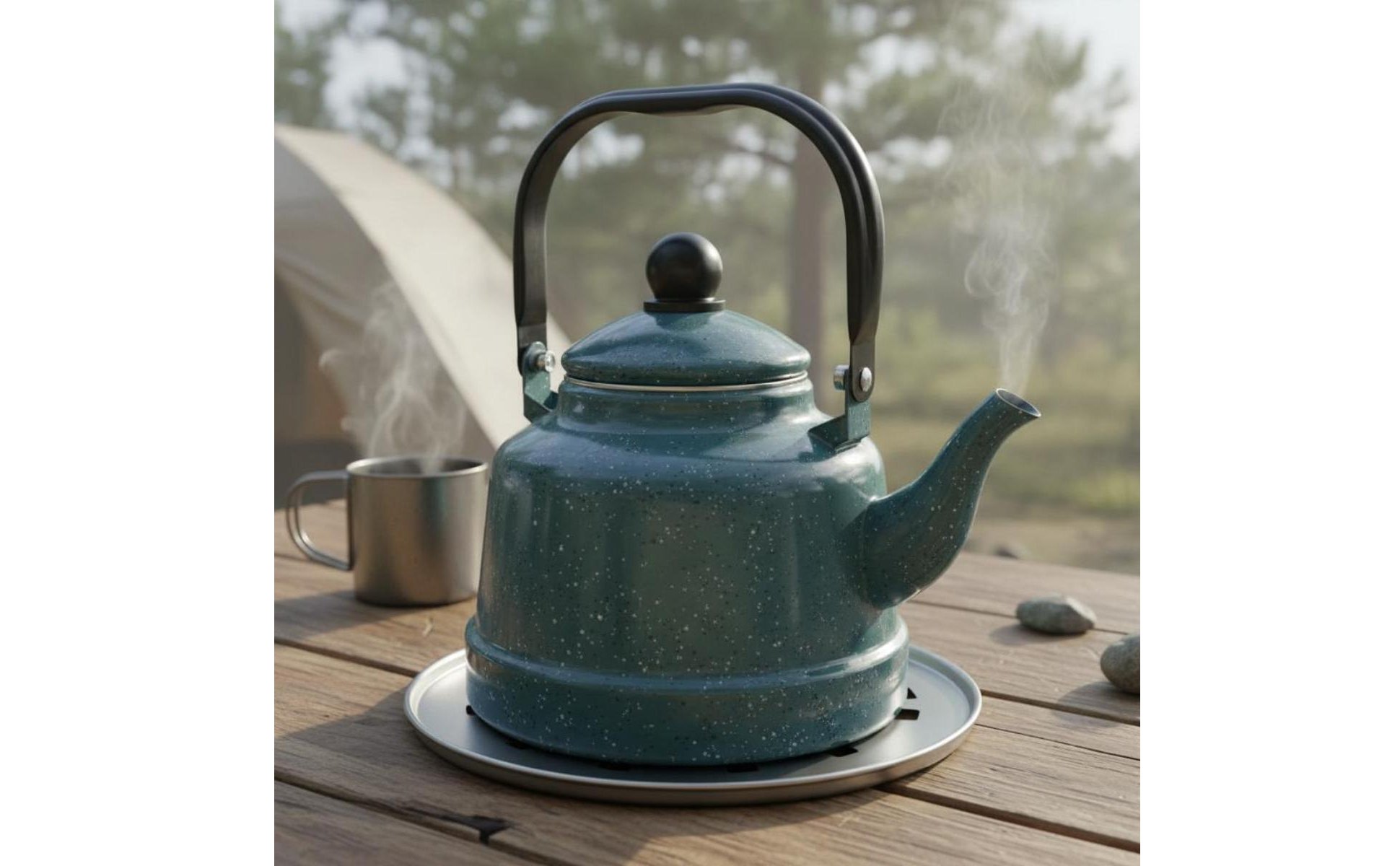 Induction Kettle Starry Speckled Design Enamel Kettle Retro European Design