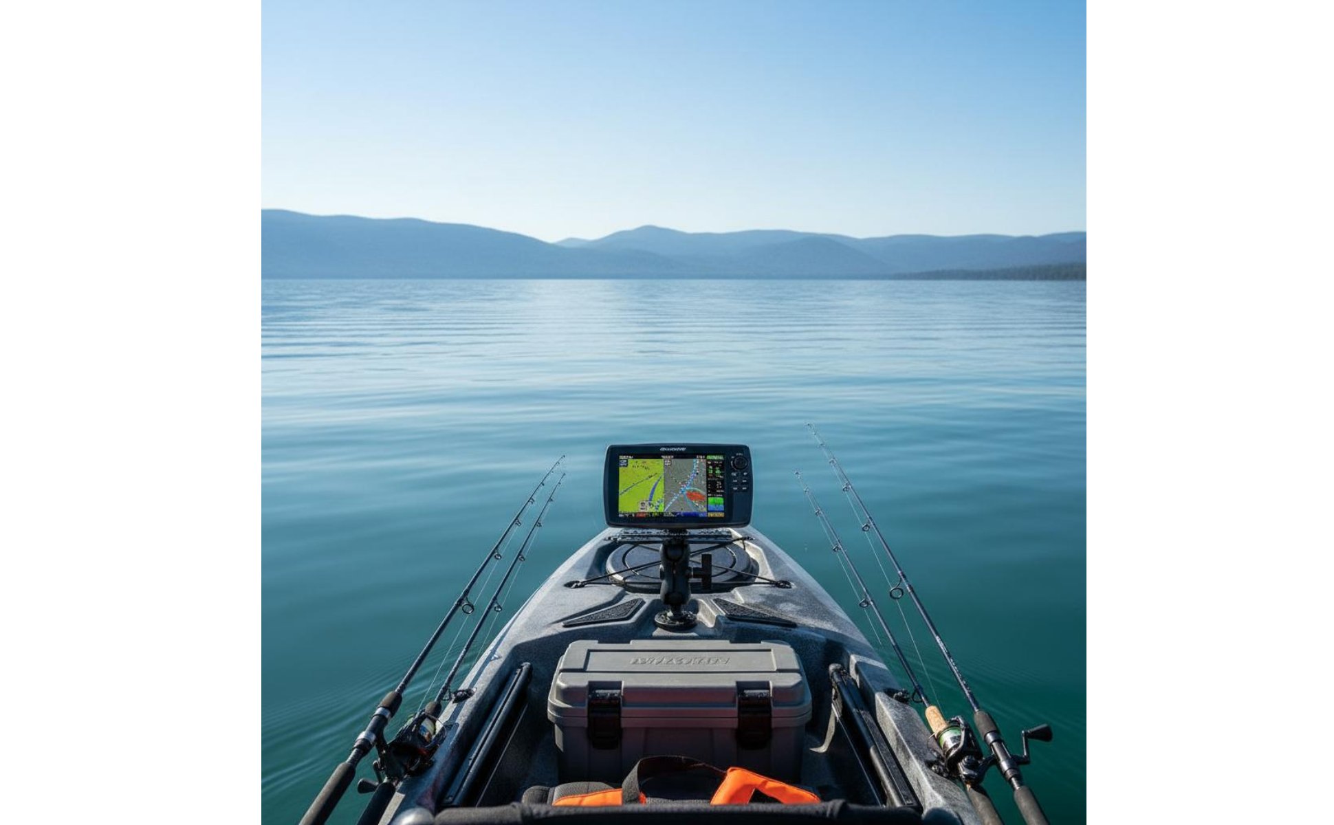 kajak-fischfinder-montageset Nylonmaterial 360-Grad Drehbarer Fischfinderhalter