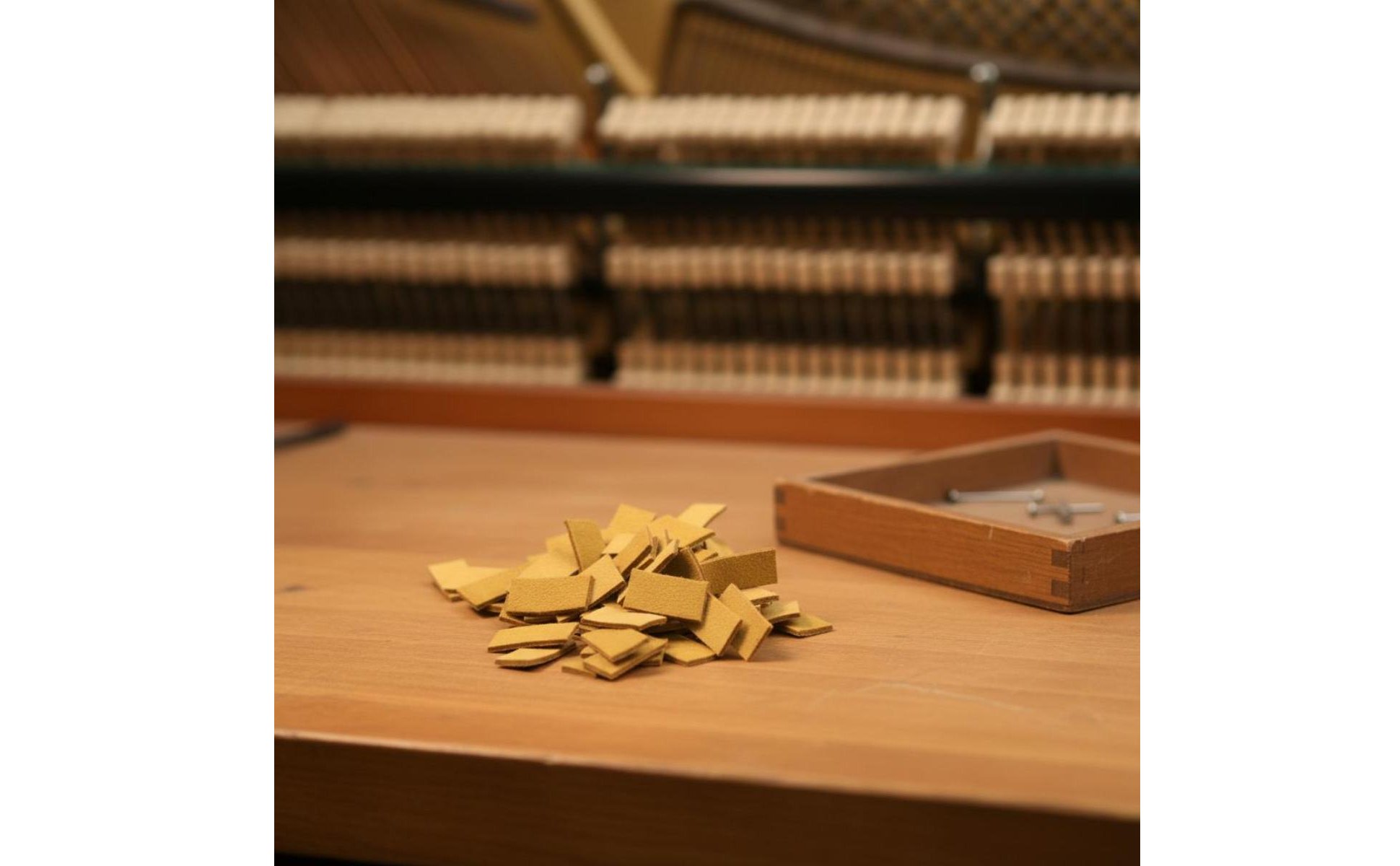 90 Pieces Piano Action Suede Repair Part Piano Suede Strip