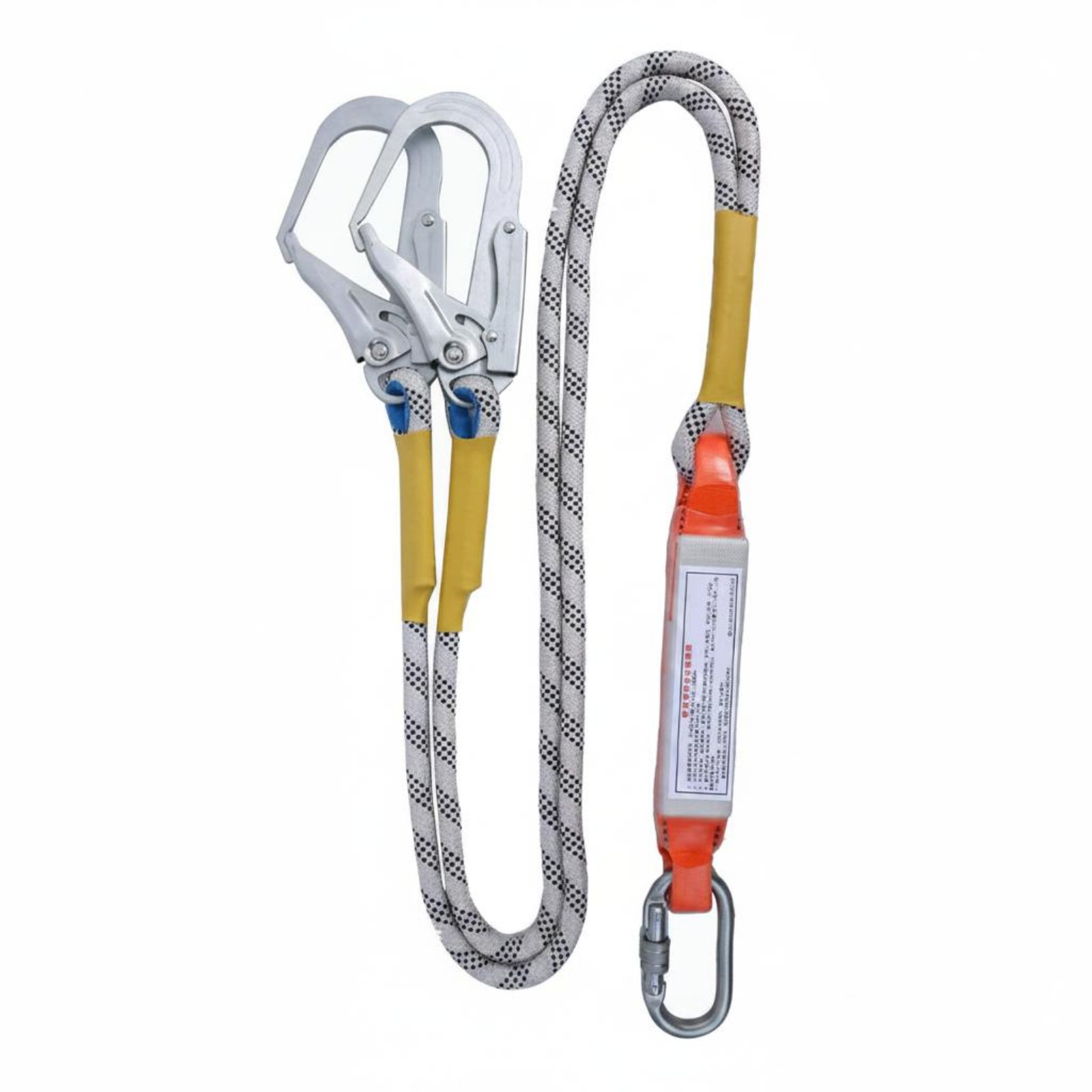 Hook Lanyard Heavy Duty Shock Absorbing Lanyard High Strength for Construction Workers