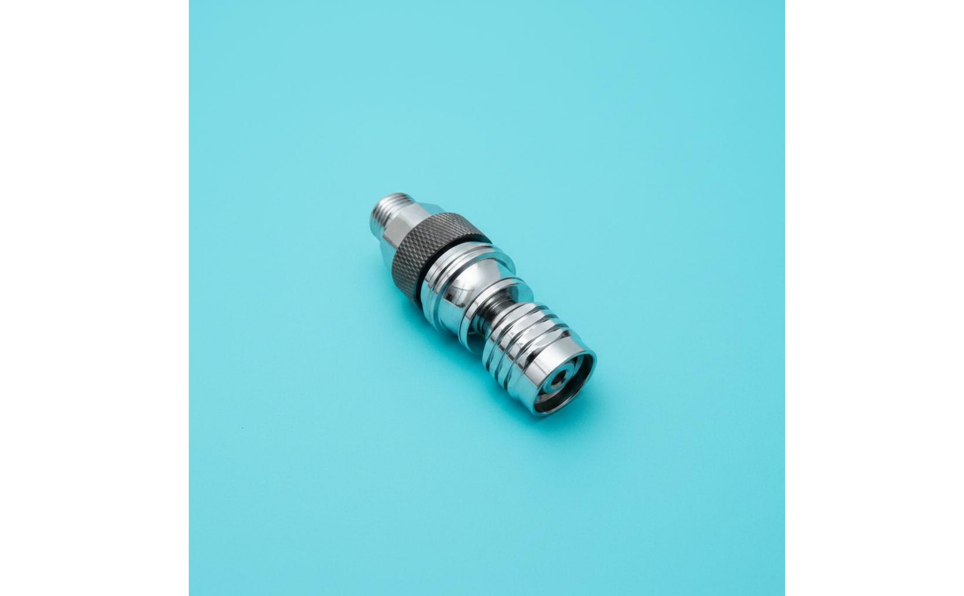 Full Face Mask Adapter Chrome Plated Copper Self-Locking Dive Adapter Brass Body
