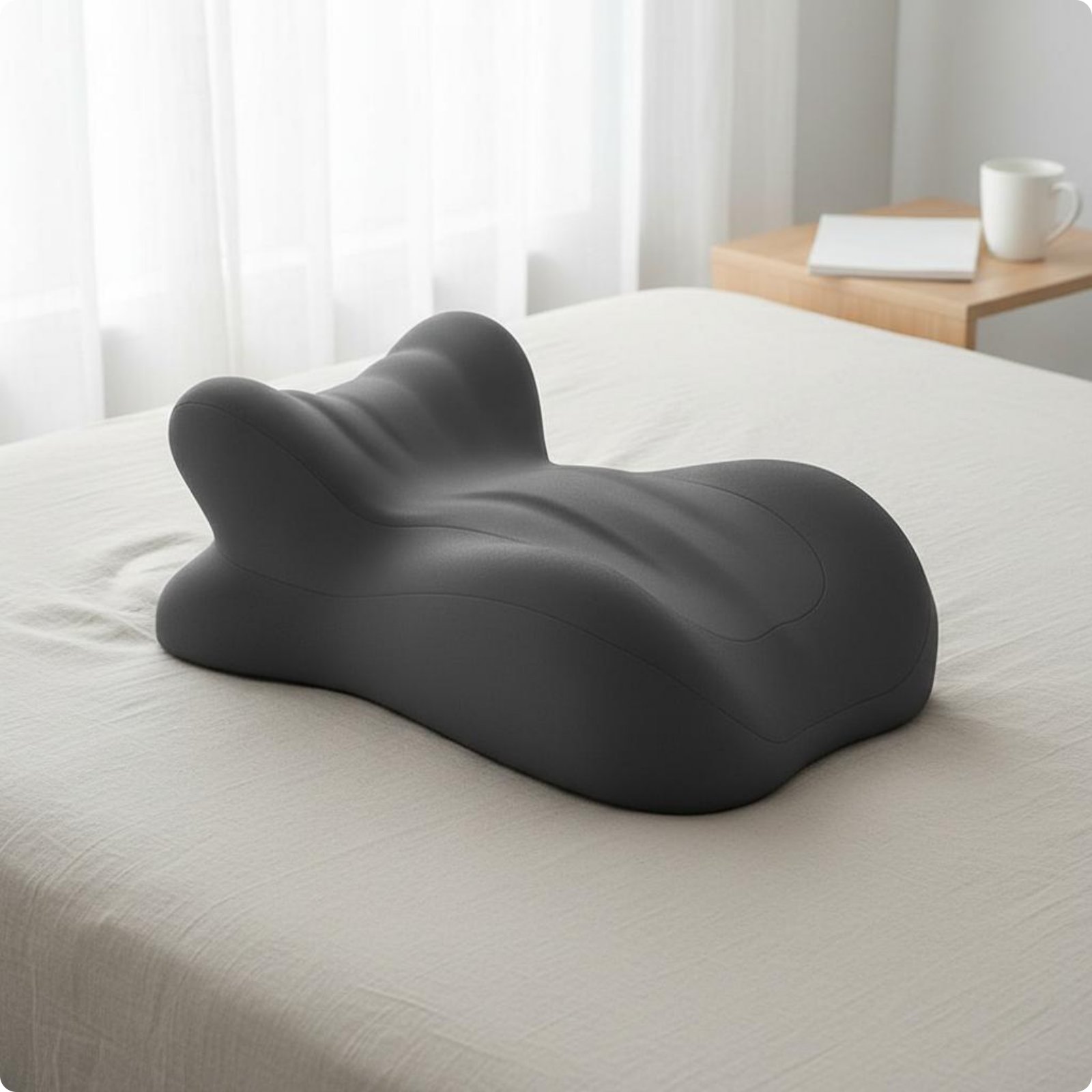 Prone Sleeps Pillow Non-Slip Bed Backrest Pillow Easy to Clean Home Furniture for Lounging
