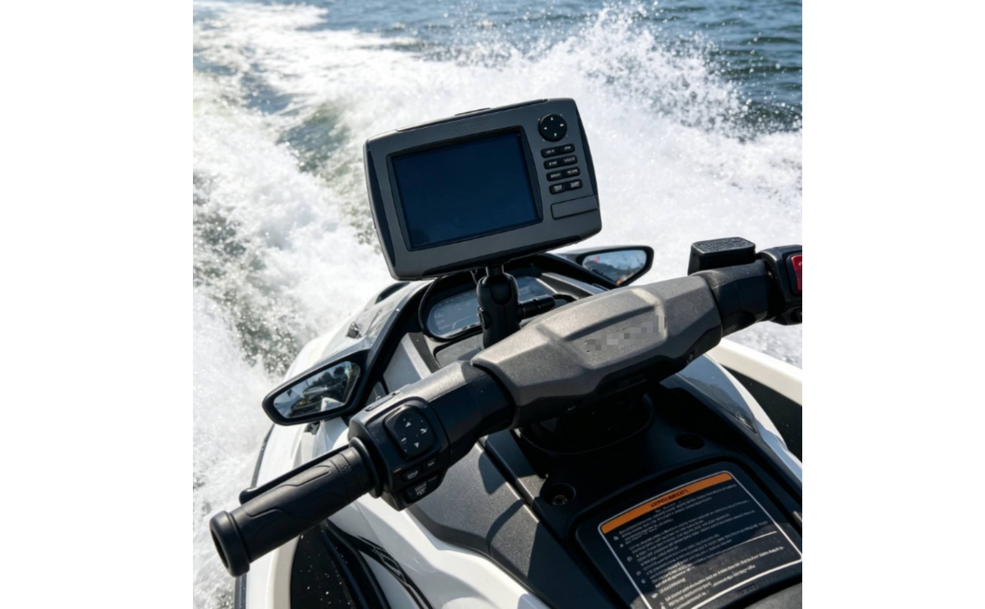 kajak-fischfinder-montageset Nylonmaterial 360-Grad Drehbarer Fischfinderhalter