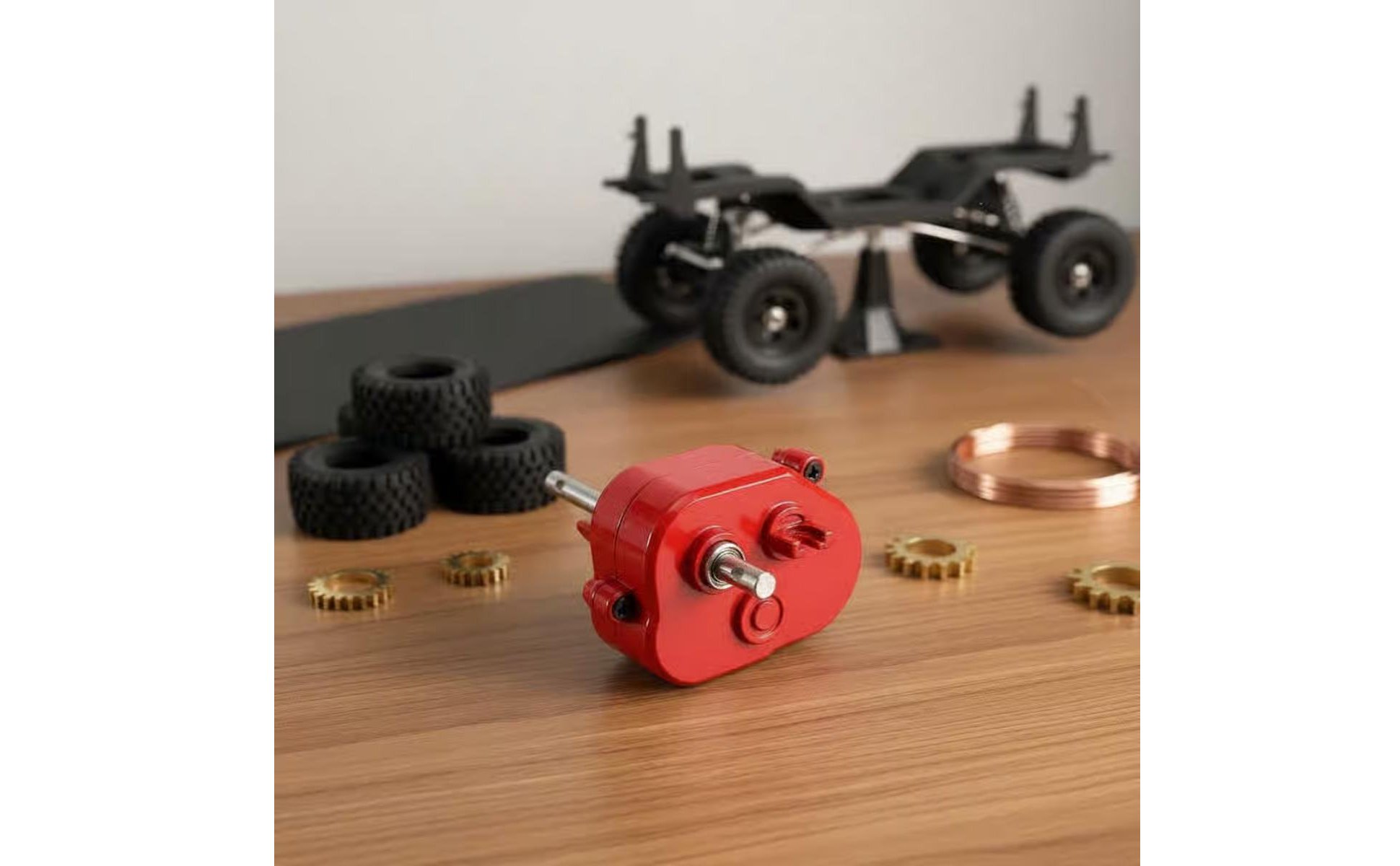 Drive Shaft Gearbox Kit Driveshaft Included RC Car Gearbox Set Upgraded