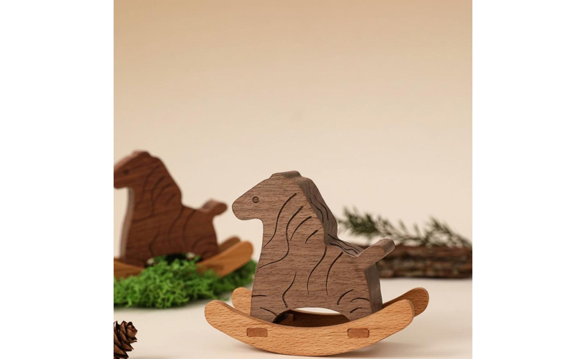 Rocking Horse Aroma Aroma Disperser Desktop Wooden Horse Aroma Disperser