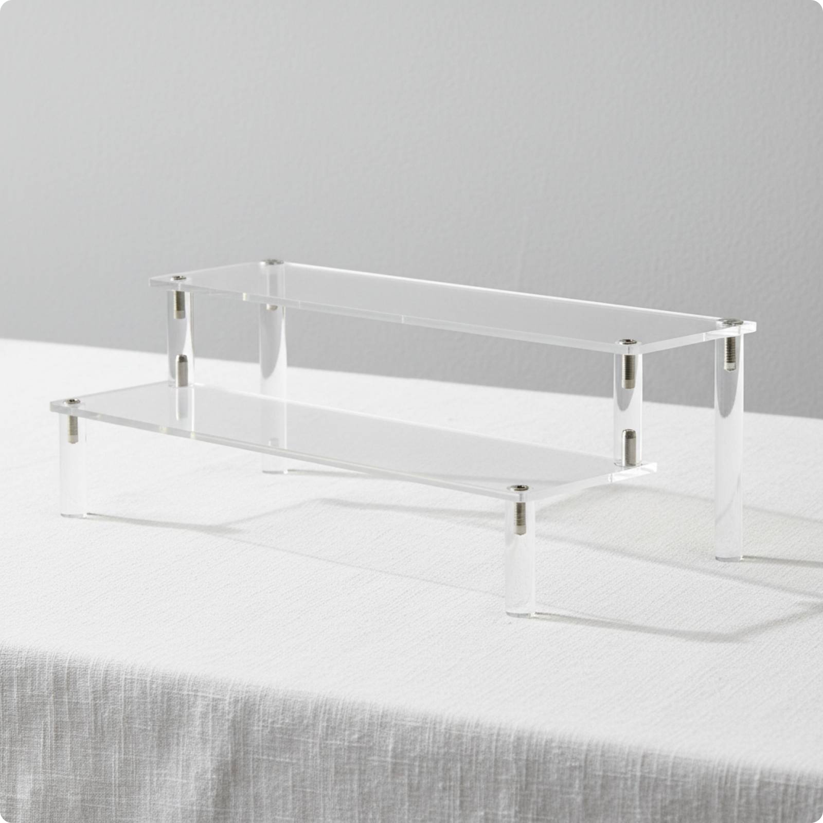 Acryl Displayständer Mehrstufig Figuren Displayregal Transparent für Sammler