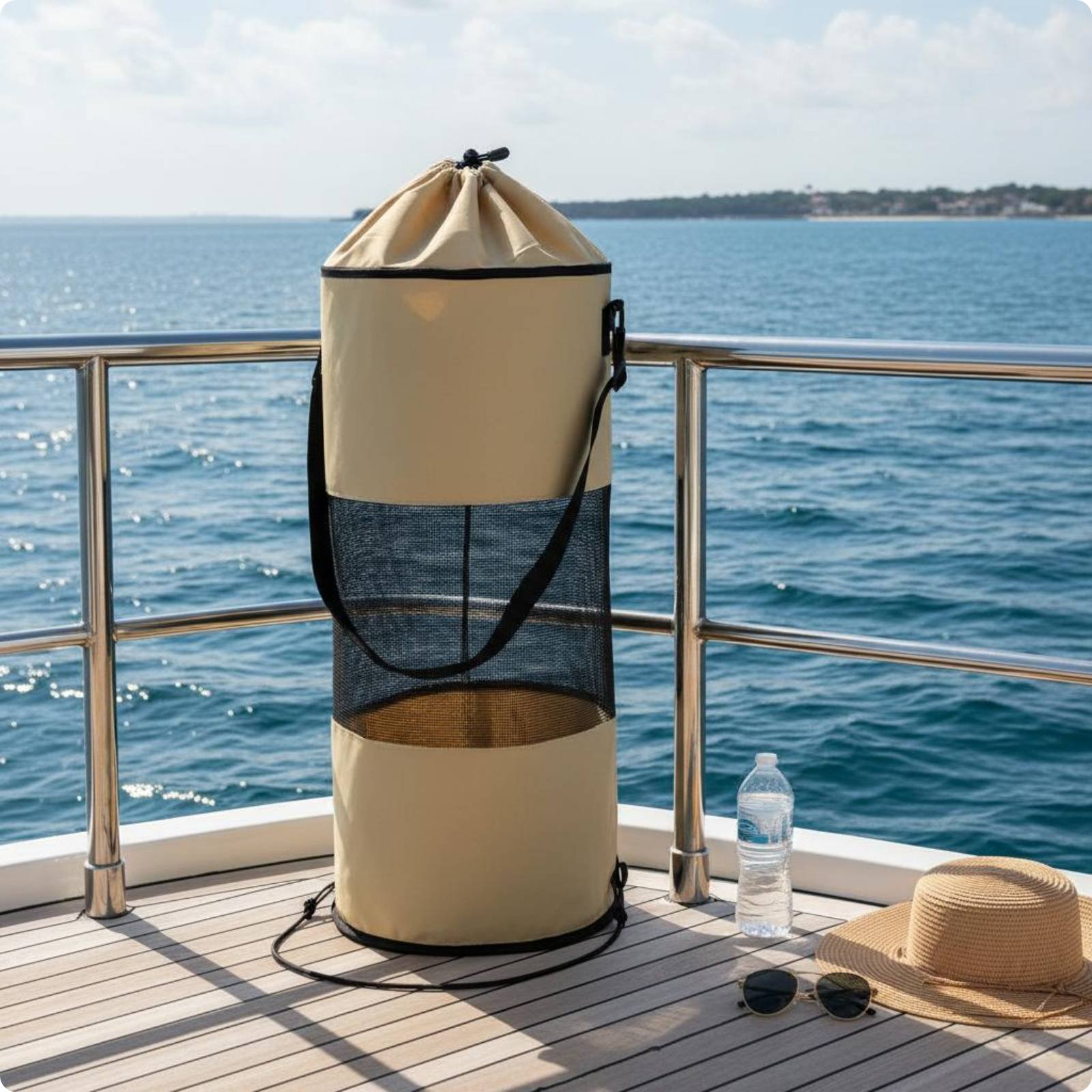 Boat Garbage Bag Oxford Material Boat Trash Bag Large Capacity for Yacht, Cruise