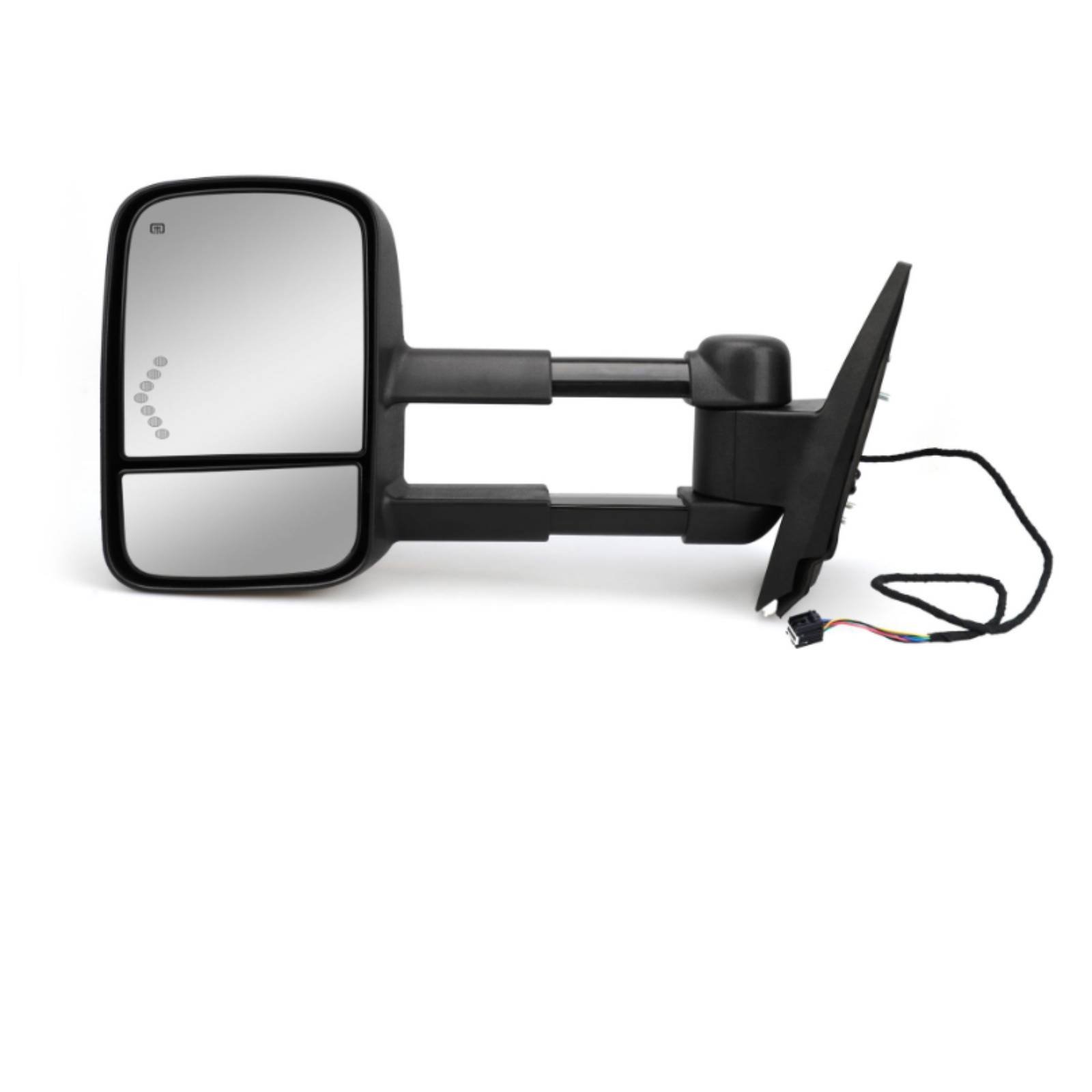Direct Fit Power Heated Tow Mirror Defrost Heated Towing Mirror Easy Installation for Trailering, Hauling
