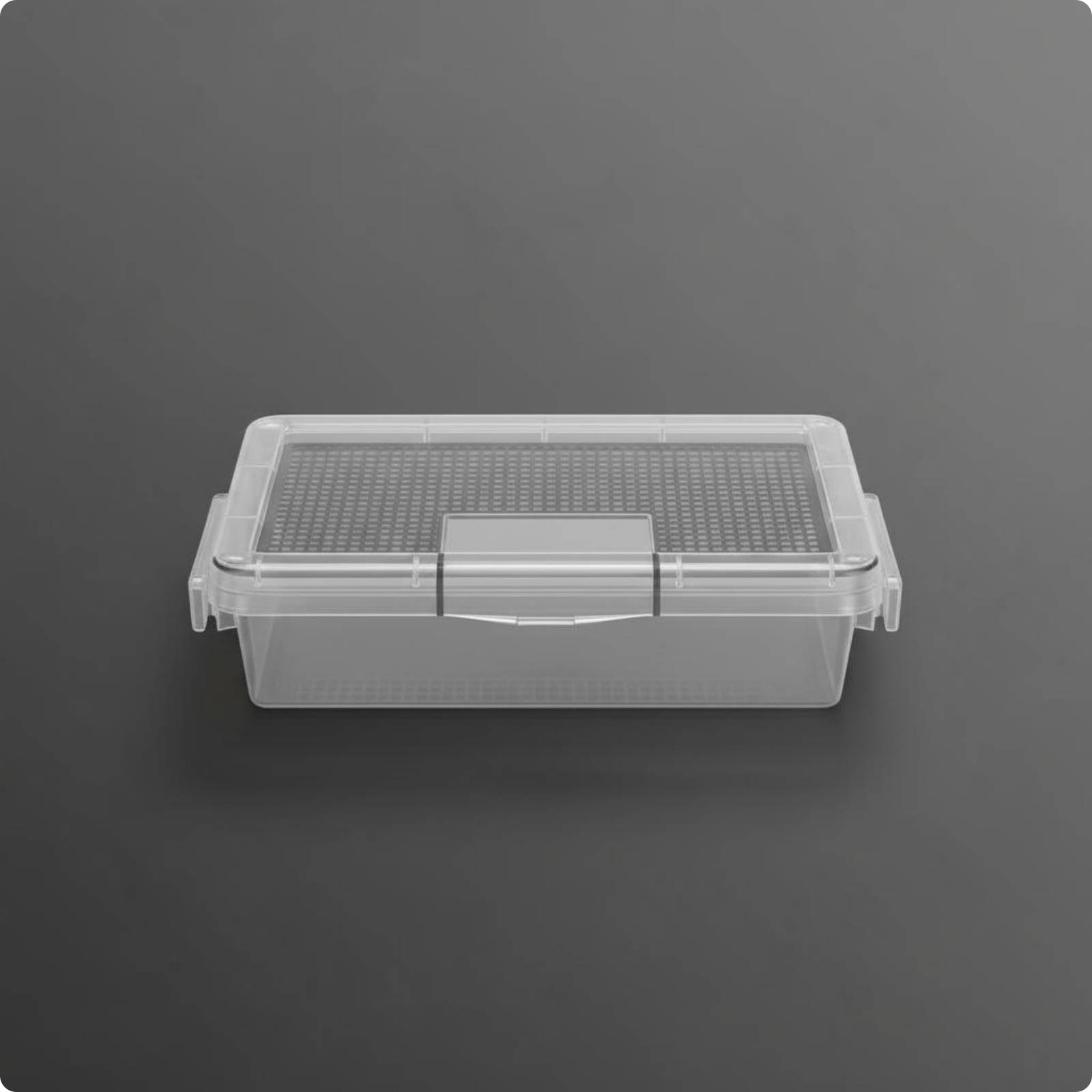 Breeding Container Ventilated Habitat Box Firm Latch for Hobbyists