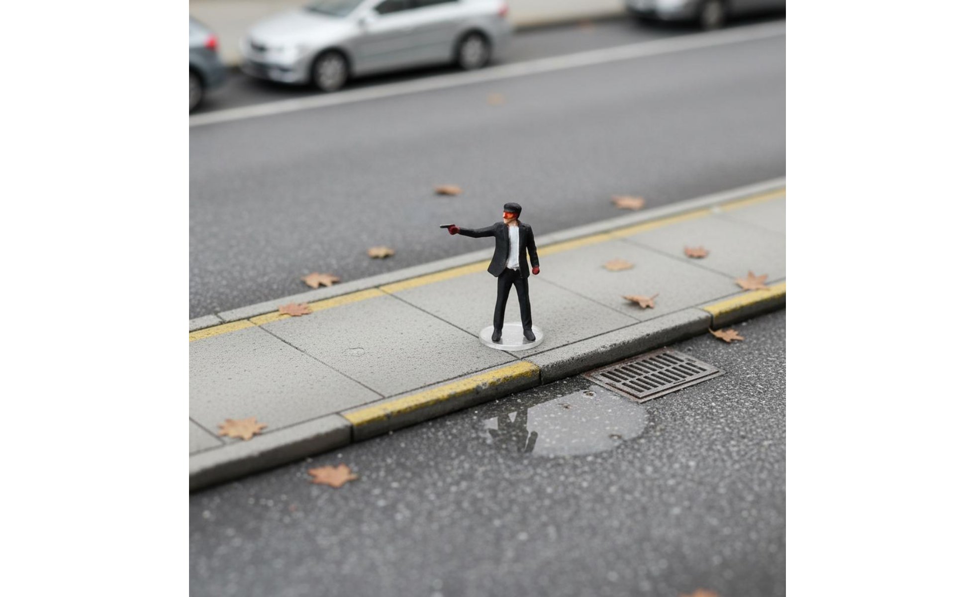 1:64 Scale Figure Outdoor Design 1/64 Scale Plastic Figure Scene Prop