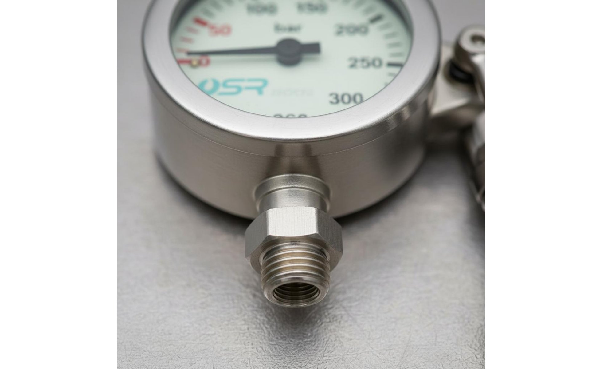 Diving Gauge with Hook Easy to Read Display 350 Bar Pressure Gauge for Divers
