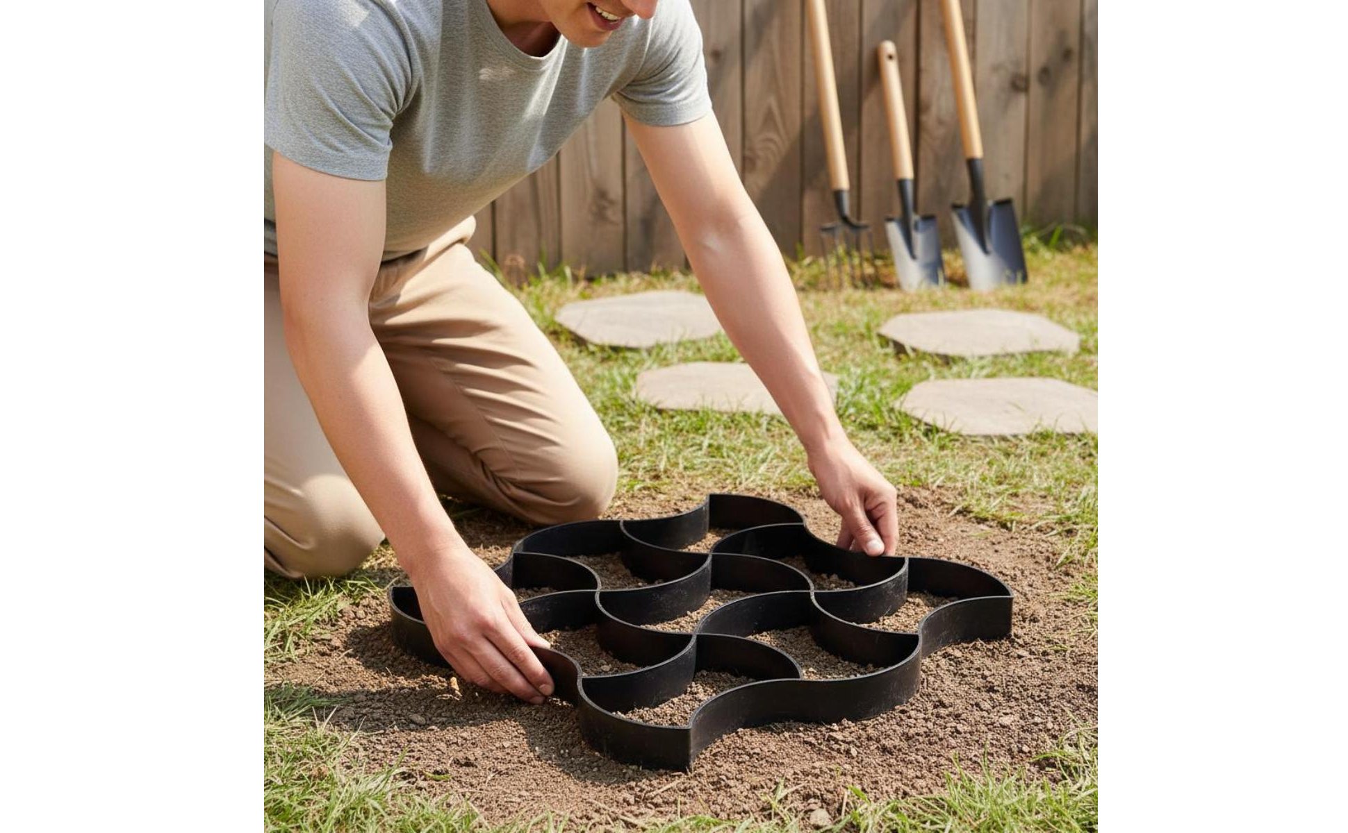 Cobblestone Mold DIY Walk Former Mold Easy to Use for Homeowners, Beginners
