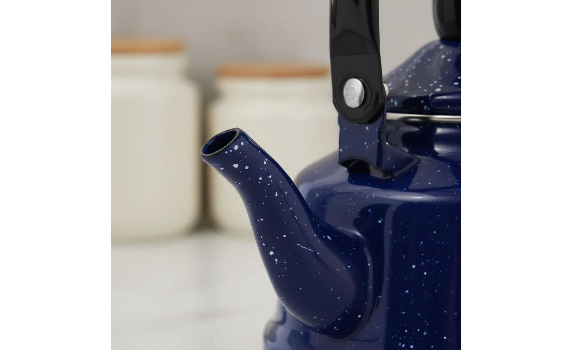 Induction Kettle Starry Speckled Design Enamel Kettle Retro European Design