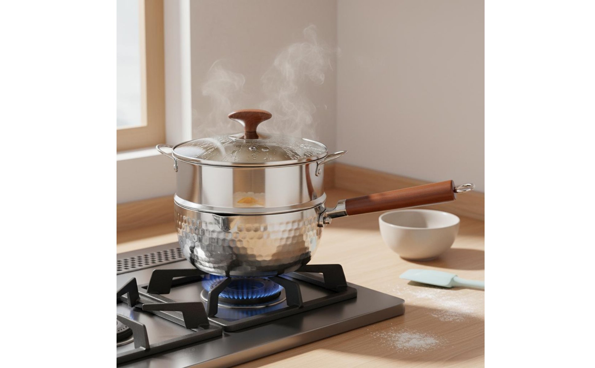 316L Stainless Steel Pot No Coating Japanese Design Ice Pot Single Handle