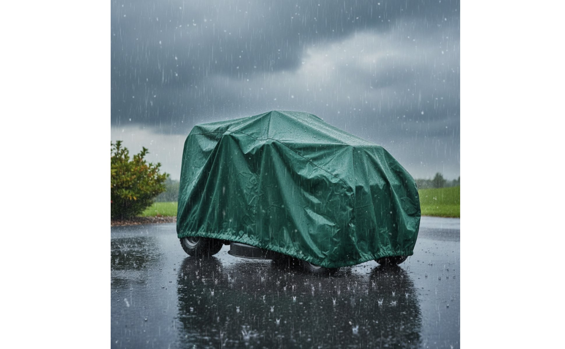 Waterproof Tractor Cover 210D Oxford Material Riding Lawn Tractor Cover