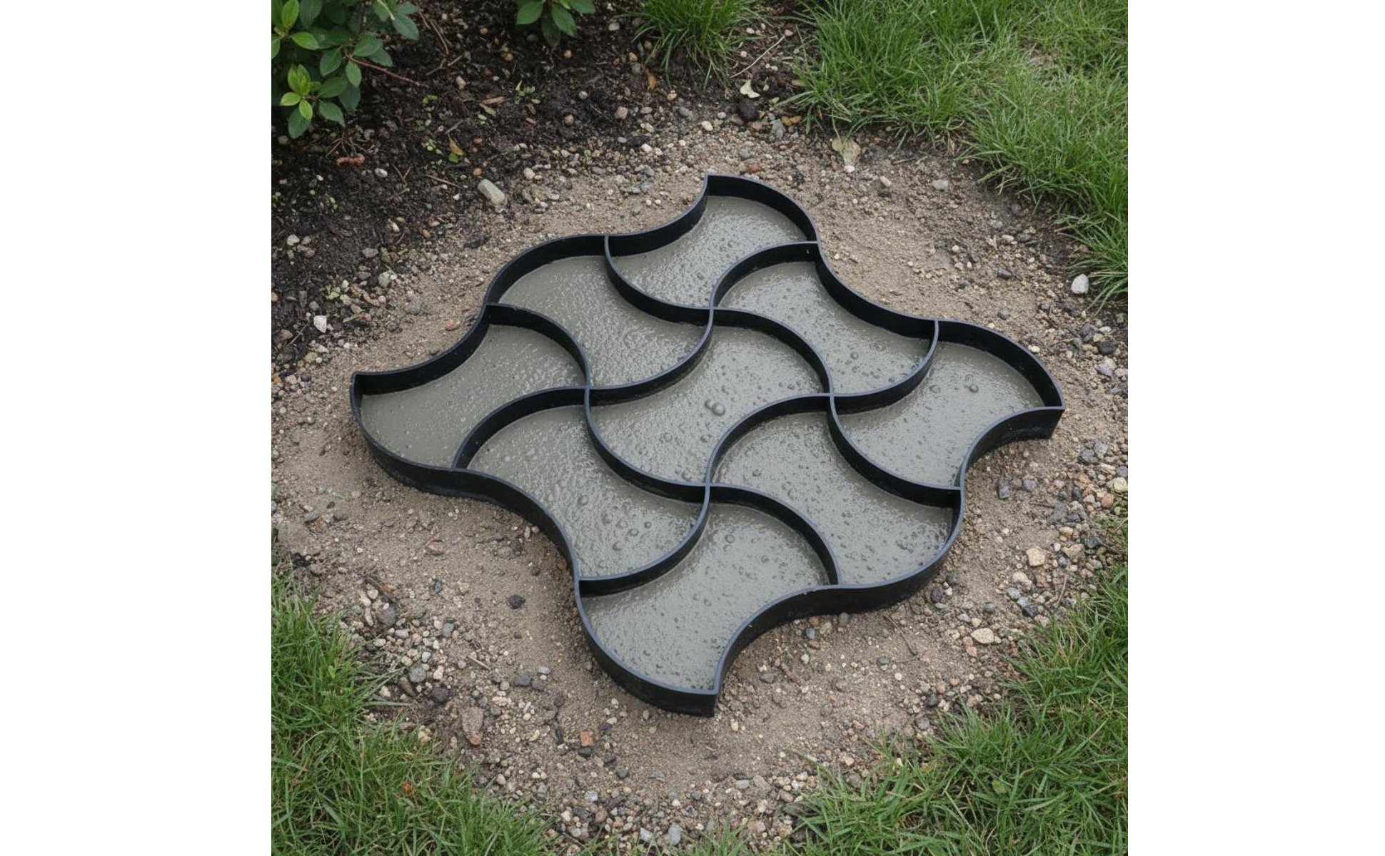 Cobblestone Mold DIY Walk Former Mold Easy to Use for Homeowners, Beginners