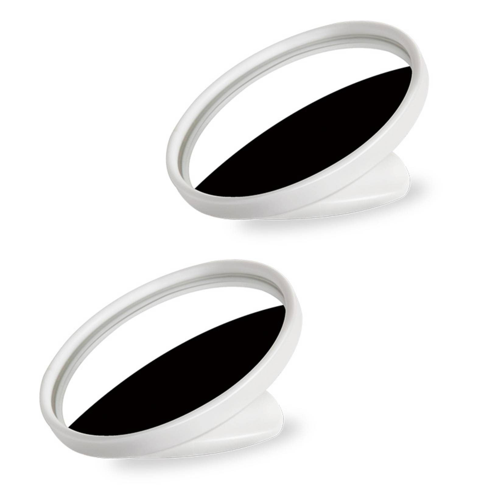 2 Pieces High-Definition Glass 360 Degree Adjustable Mirror Easy to Install Round Round Mirror for Lane Changing, Parking