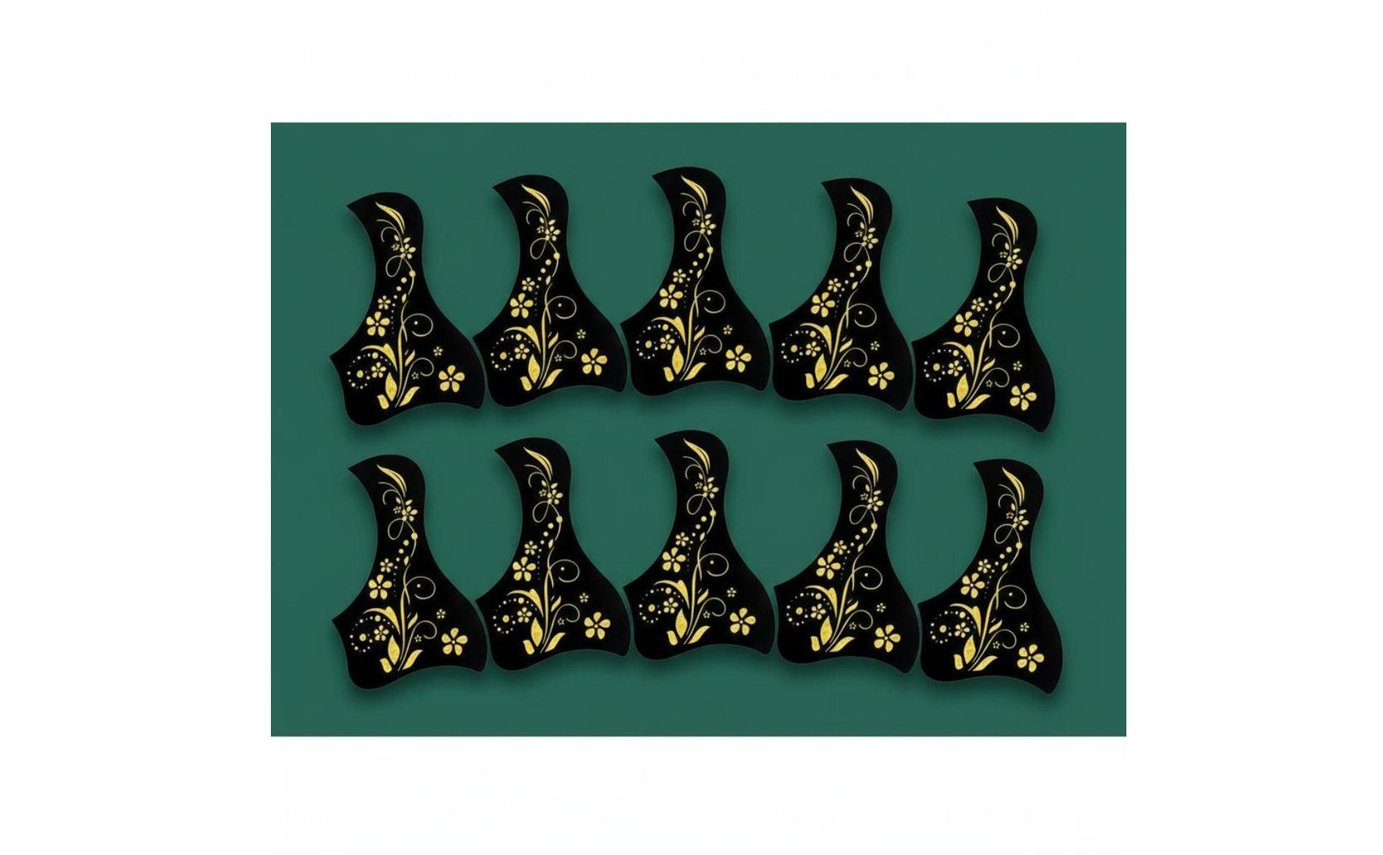 10 Stück selbstklebendes Gitarren-Pickguard Kratzschützend Gitarren-Pickguard
