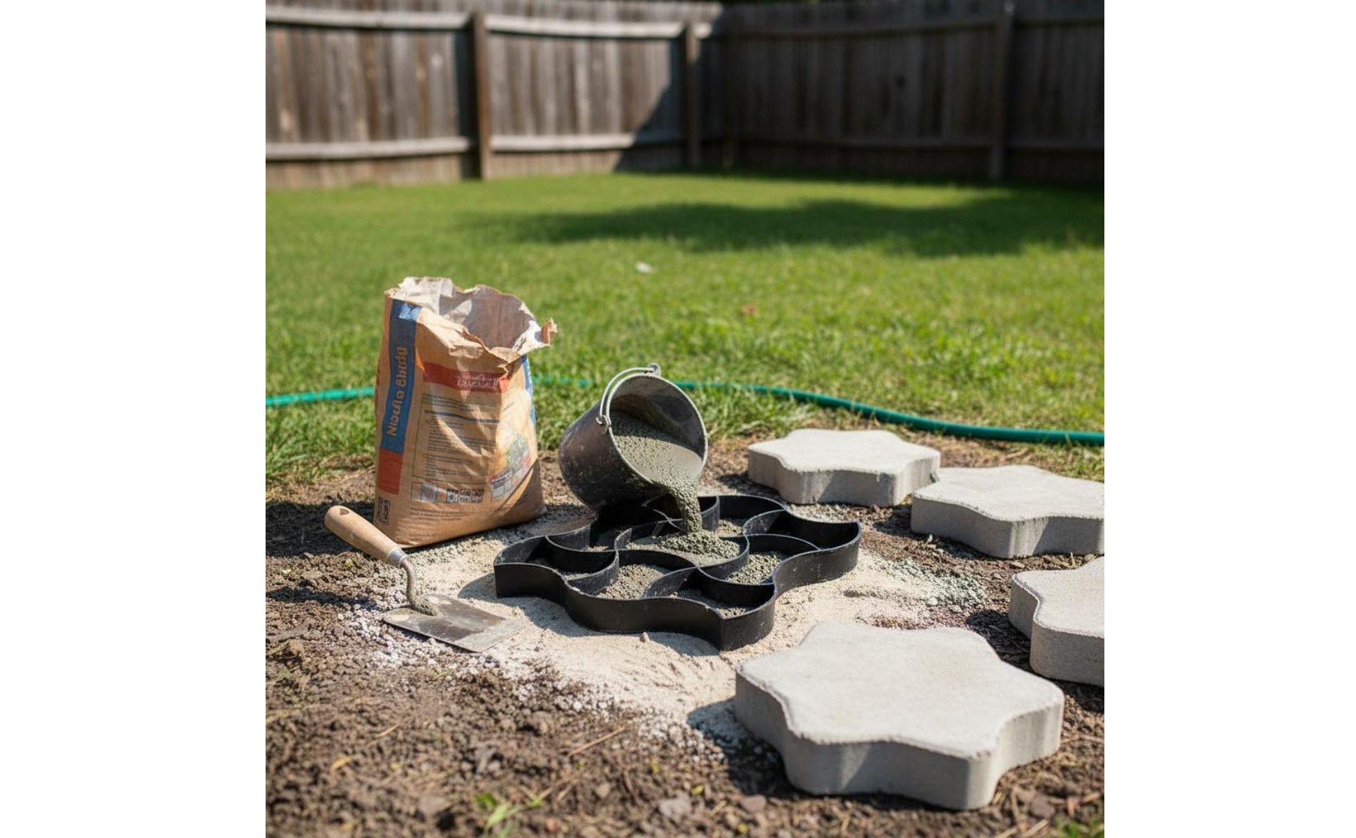 Cobblestone Mold DIY Walk Former Mold Easy to Use for Homeowners, Beginners