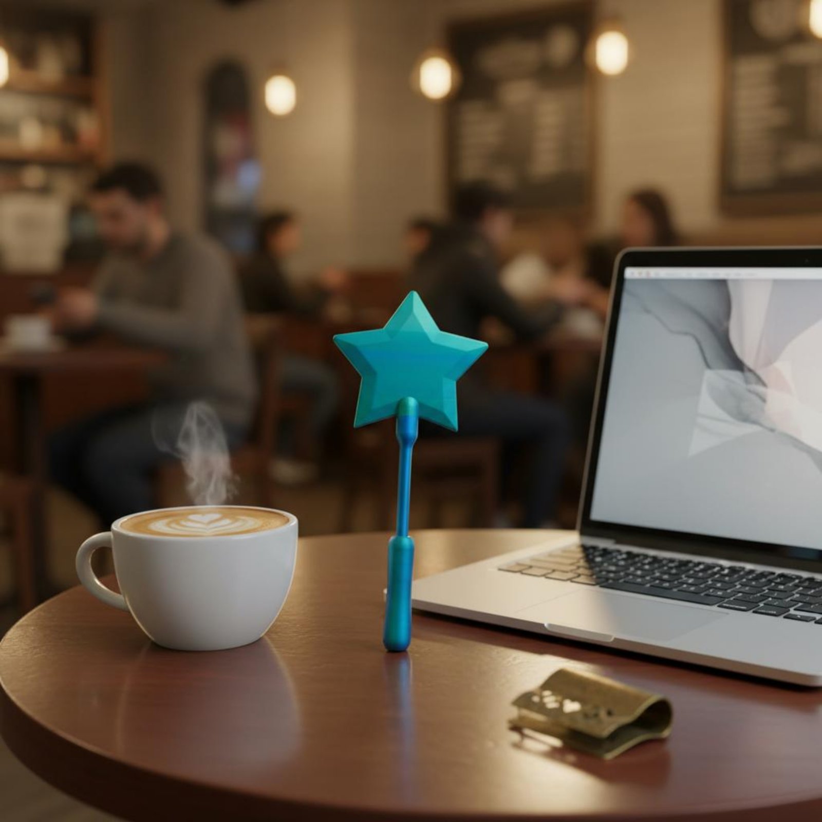 Tap to Pay Wand 3D Printed Star Card Holder Sturdy for Retail - Produktbild 6
