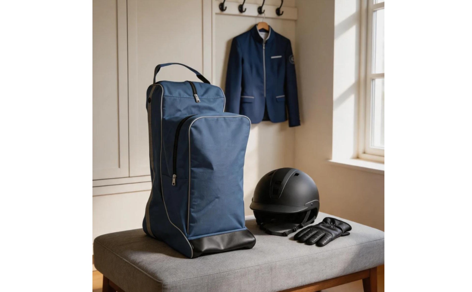 Equestrian Footwear Bag Multi-Compartment Equestrian Helmet Bag for Trip, Riders