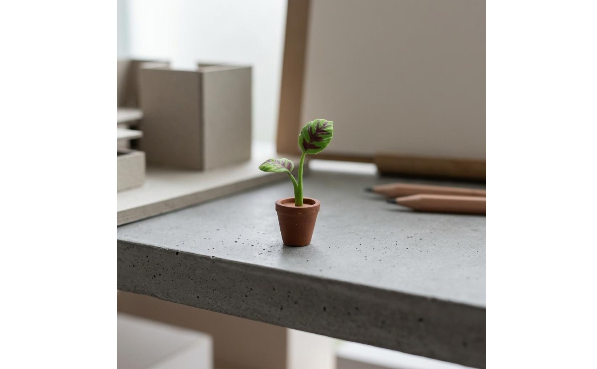 1:64 Scale Plant Miniature 3D Printed Resin Plant Display Realistic