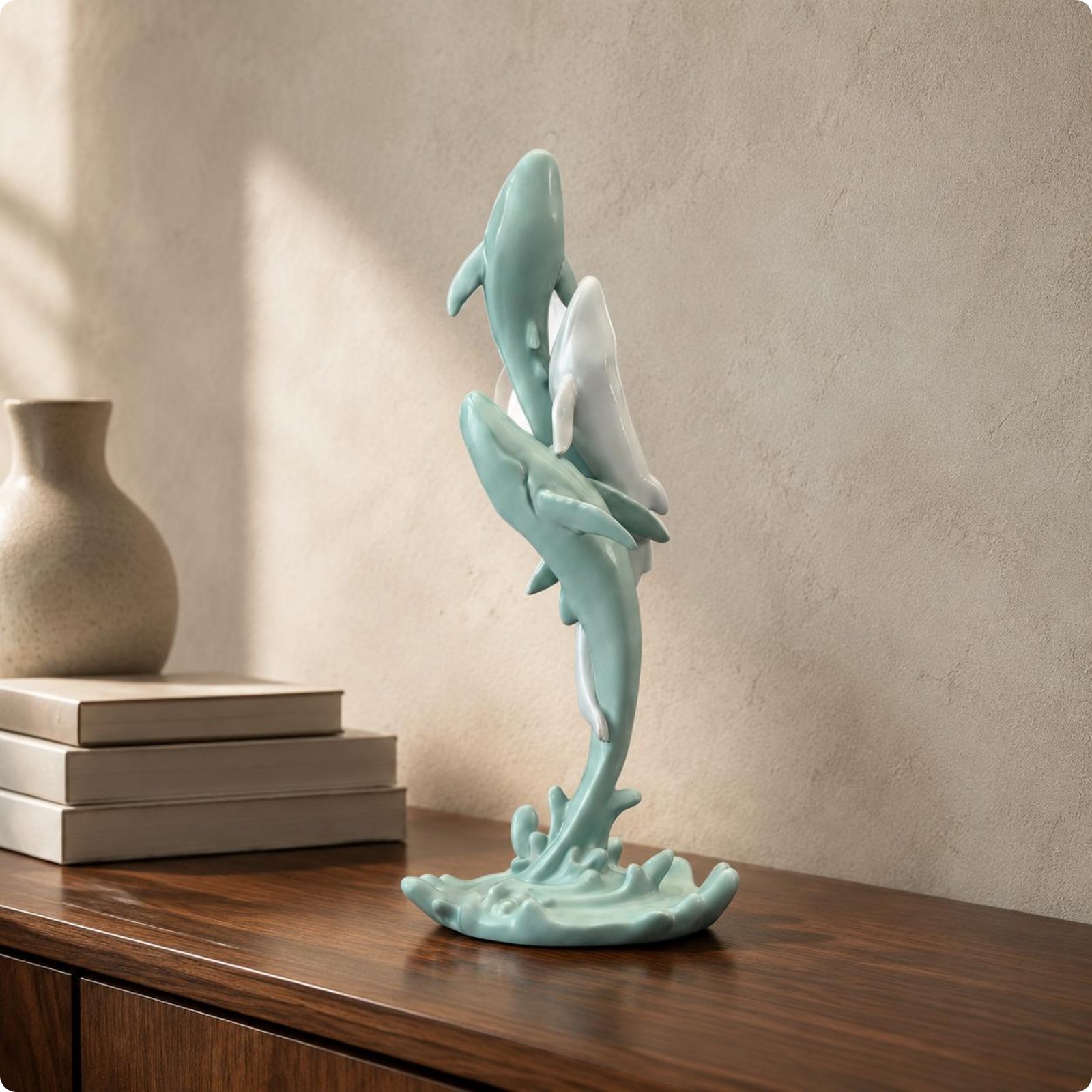 Sea Creature Statue Creative Design Sea Creature Sculpture Gift Idea for Desk