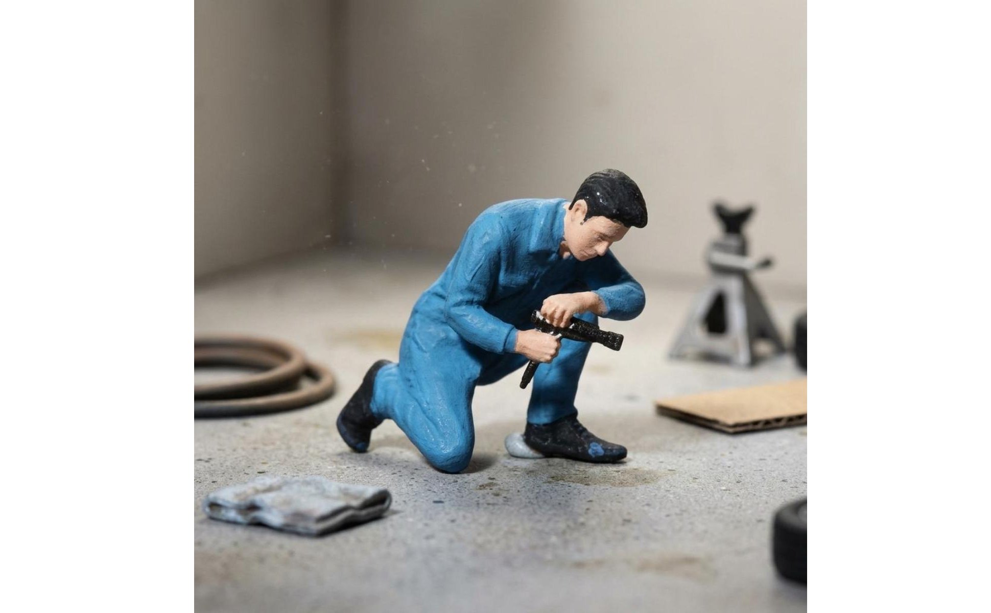 1:64 Scale Figure Outdoor Design 1/64 Scale Plastic Figure Scene Prop
