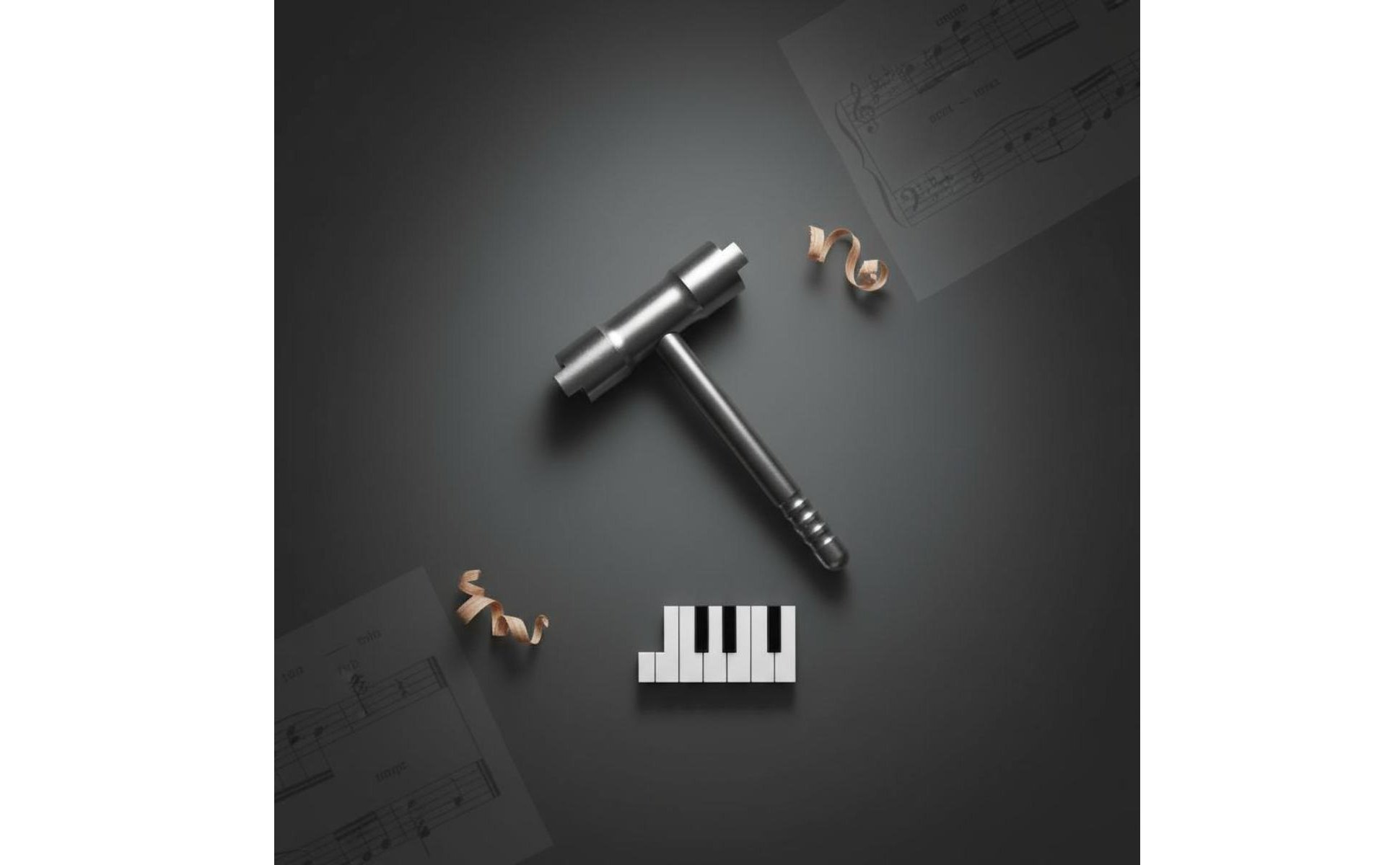 Piano Adjustment Tool Metal Keyboard Screw Wrench Slim for Technicians