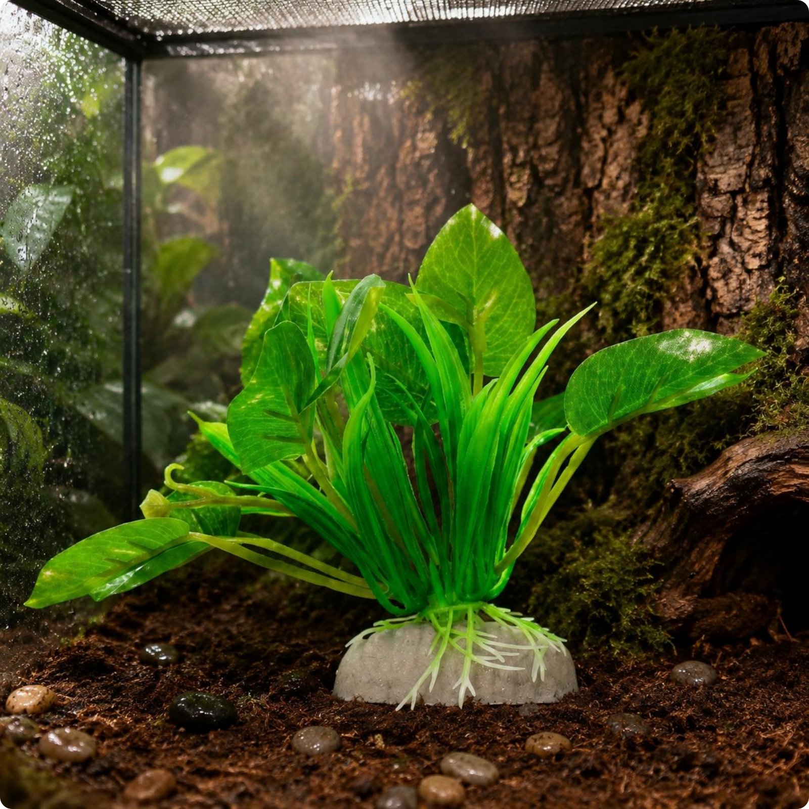 Artificial Herpetological Plant Lifelike Artificial Habitat Trailing Foliage