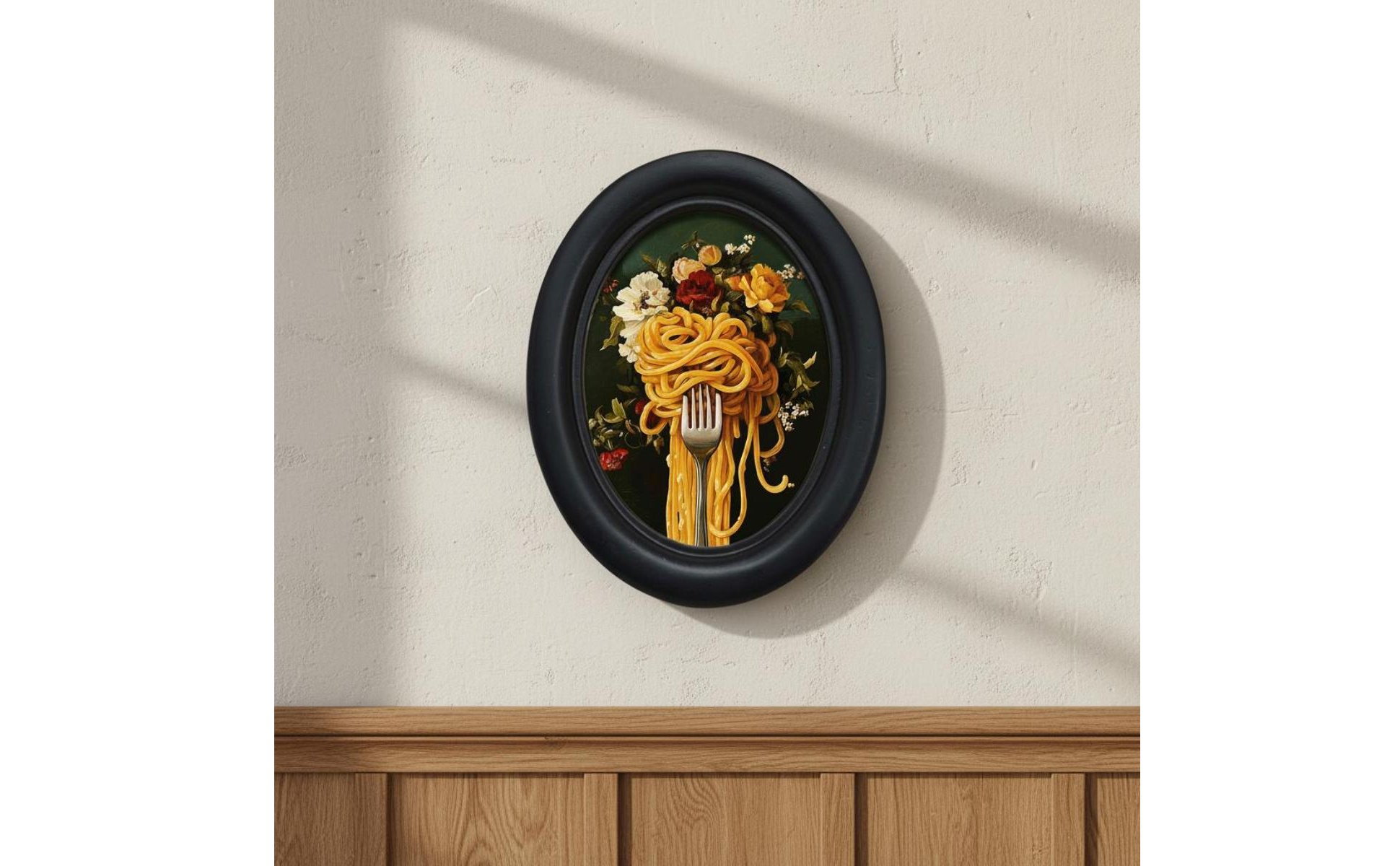 Retro Food Art Frame Creative Design for Restaurant, Dining Area
