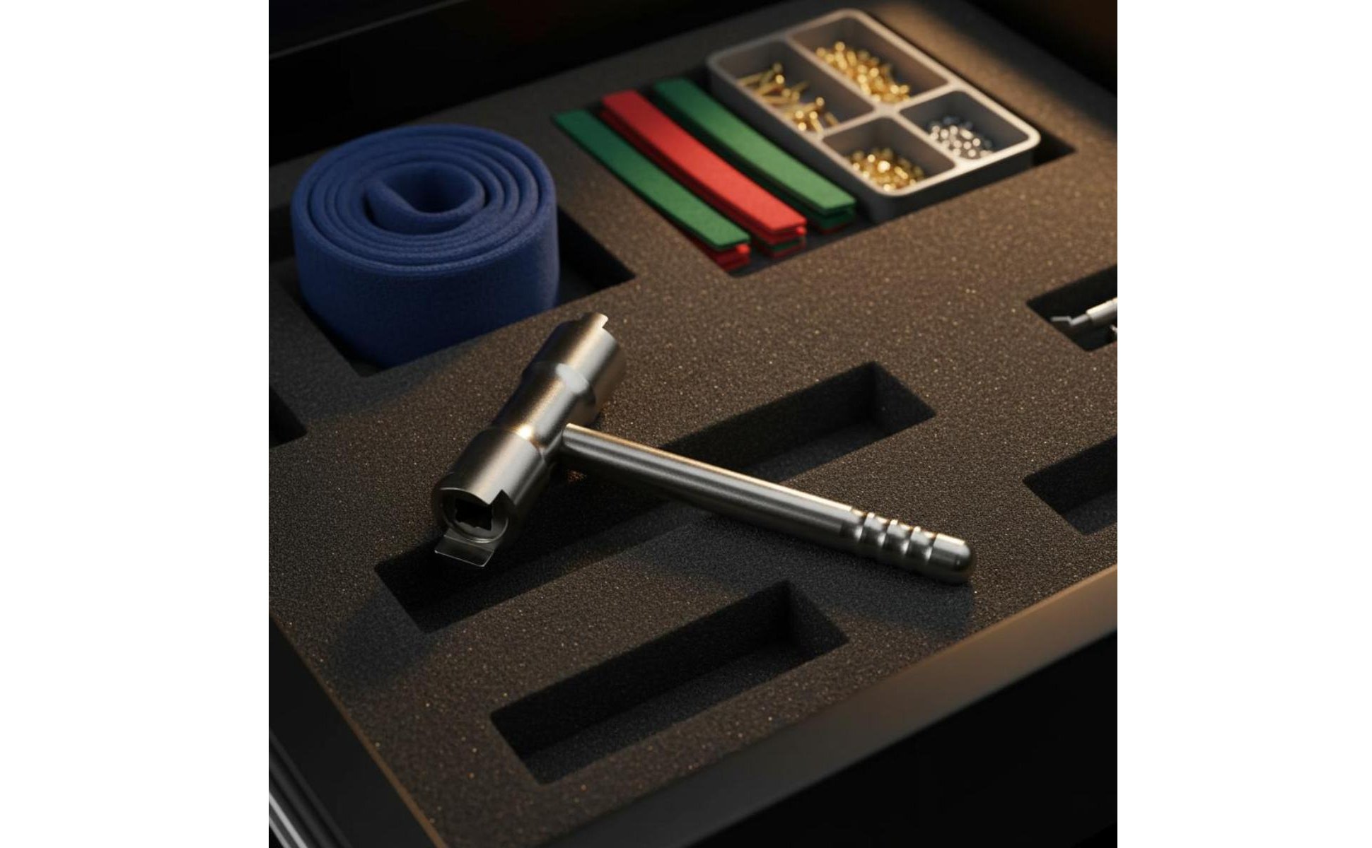 Piano Adjustment Tool Metal Keyboard Screw Wrench Slim for Technicians