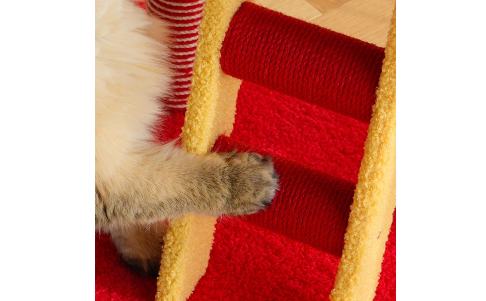 Feline Climbing Structure with Ladder Year-Round Mat Feline Activity Activity